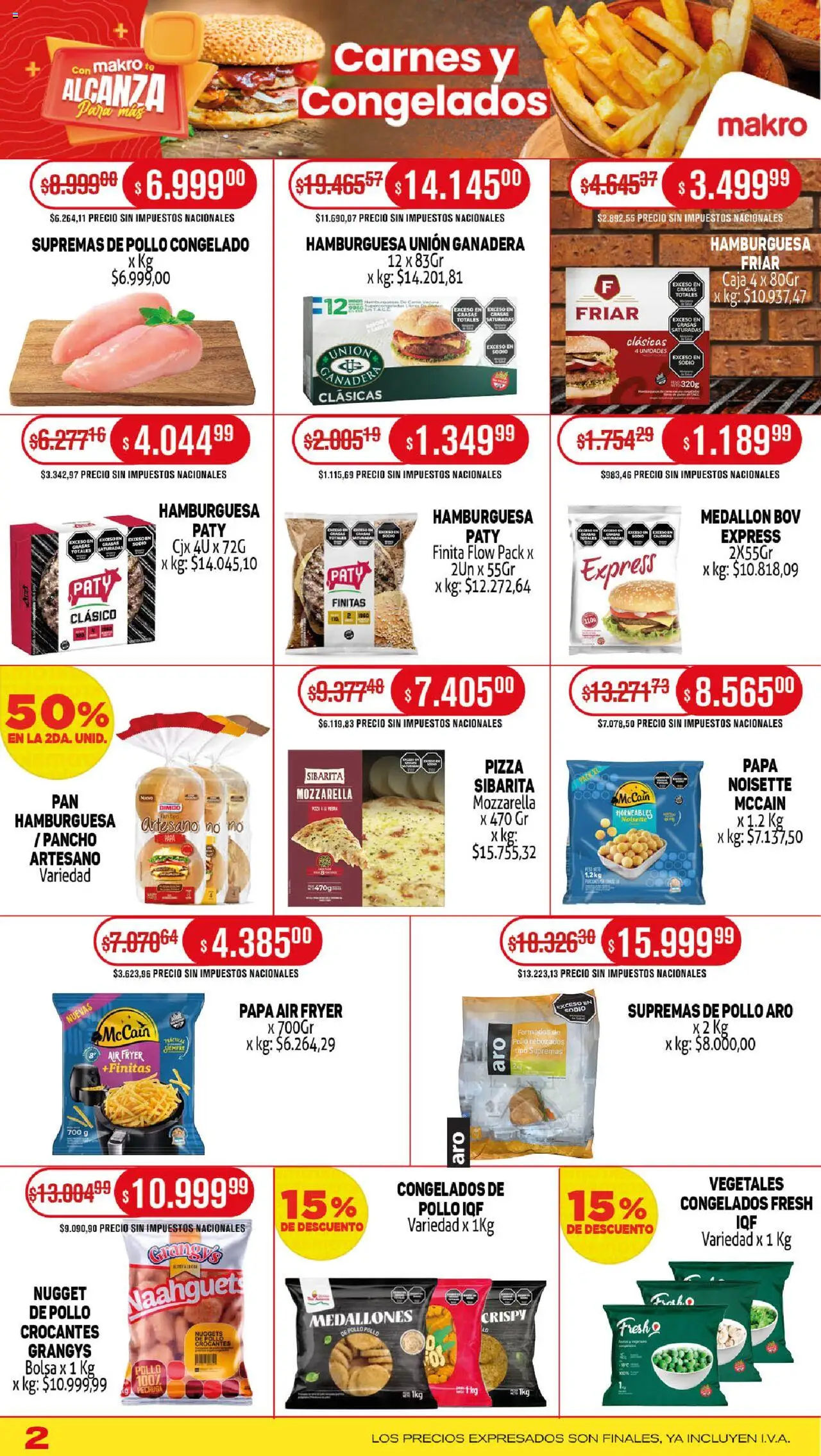Makro ofertas │ válido desde el 18.09.2025 | Página: 2 | Productos: Bolsa, Peso, Pollo, Caja