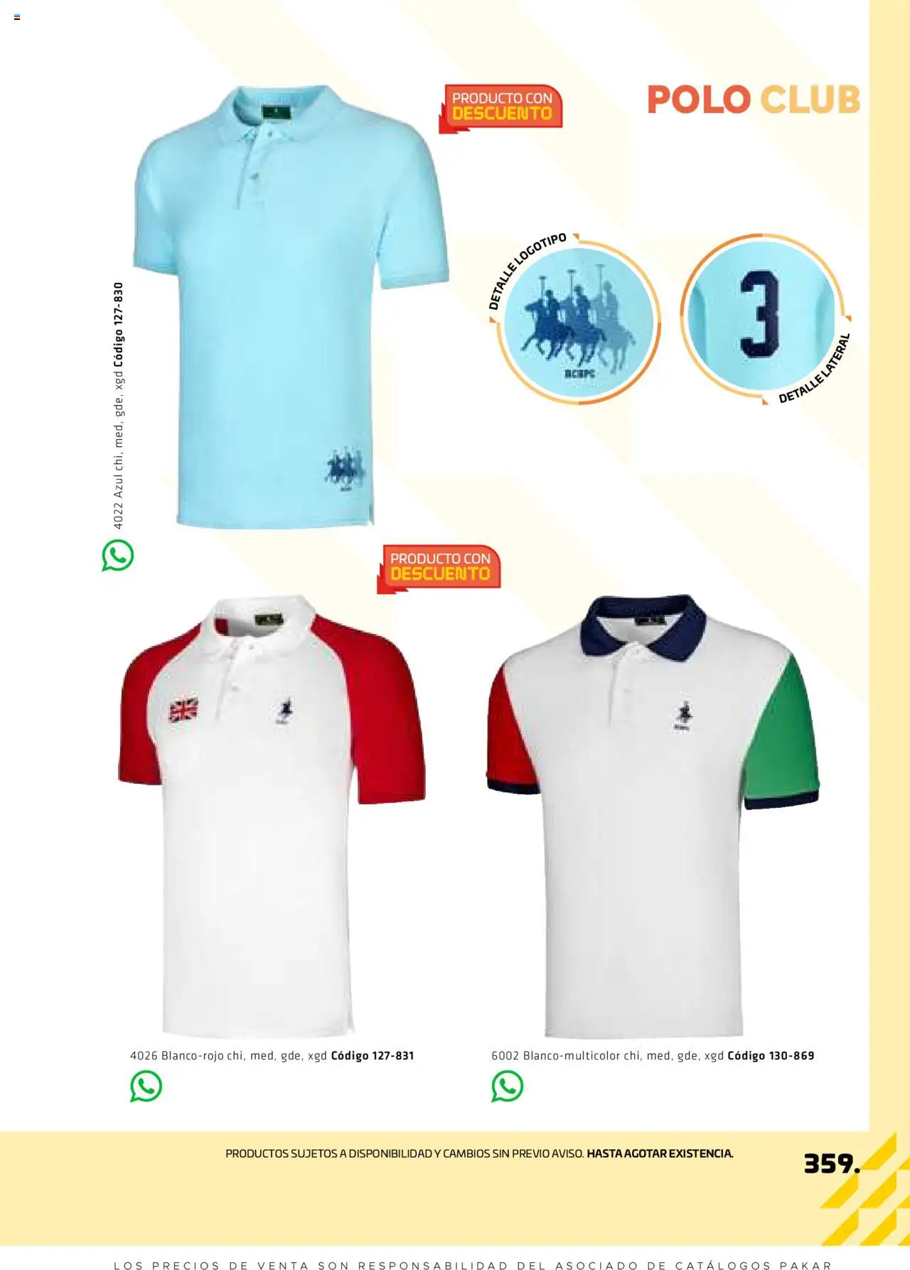 Nuevas ofertas de SC Pakar válidas en toda la República Mexicana desde el 29.08.2025. ¡Encuentra las mejores ofertas en SC Pakar - Catálogo Otoño Men Tomo 1! | Página: 359