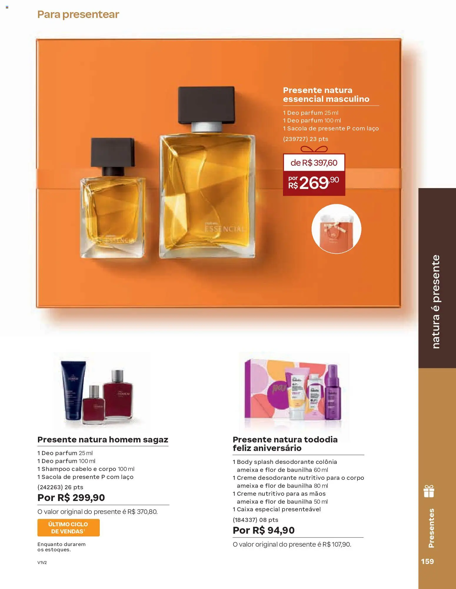 Natura Folheto - válido de 19.02.2026 | Página: 159 | Produtos: Shampoo, Caixa, Creme, Ameixa