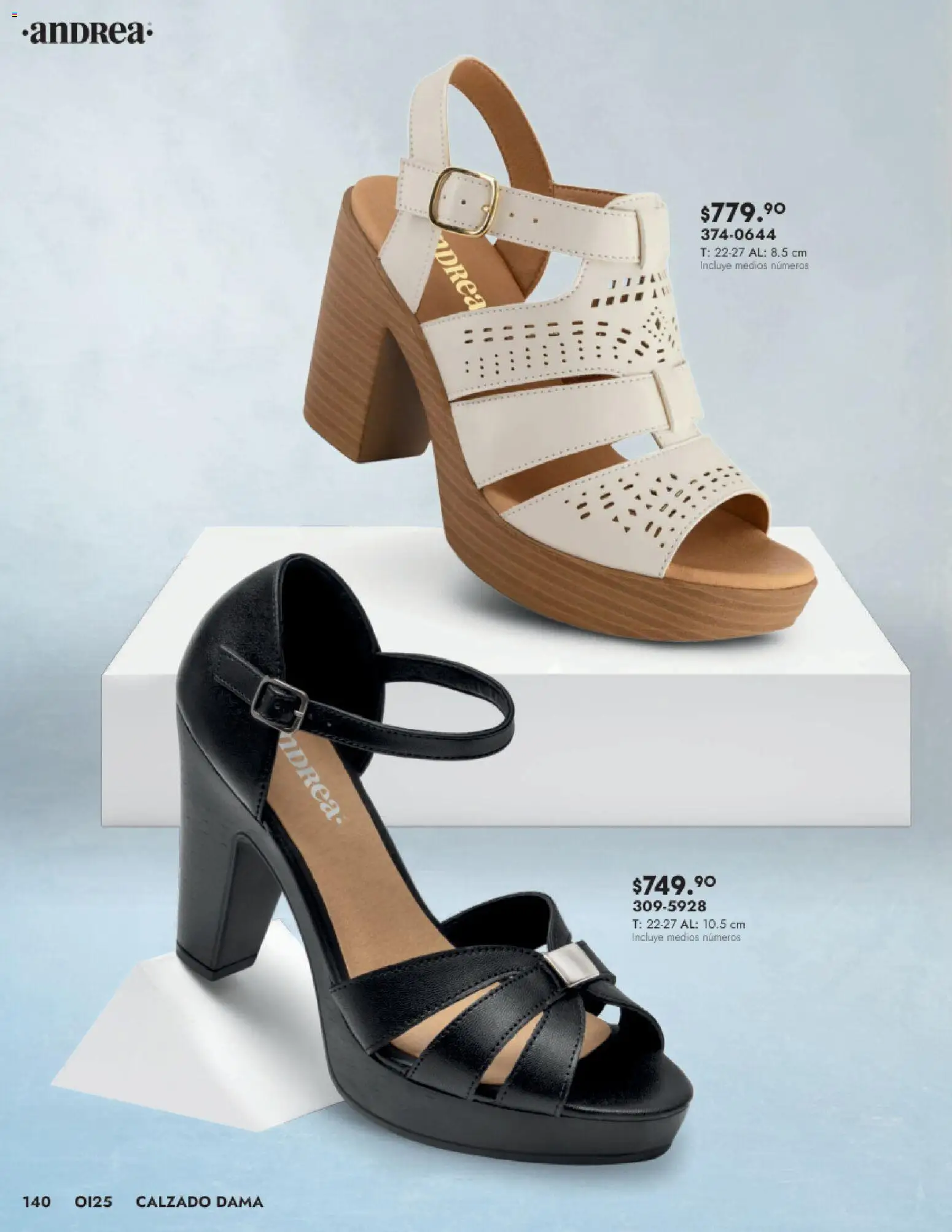 Nuevas ofertas de Andrea válidas en toda la República Mexicana desde el 24.08.2025. ¡Encuentra las mejores ofertas en Andrea - Catálogo Calzado Dama! | Página: 140