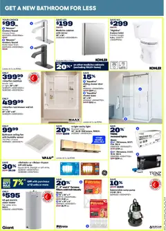 Preview of Rona weekly flyer from shop Rona valid from 26.03.2026 | Page: 12 | Products: Fan, Cabinet, Shower, Mirror
