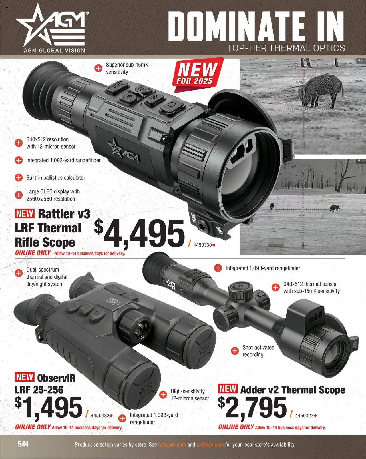 Cabela's Hunting Master 25 - valid from 11.08.2025 | Page: 544 | Products: Rangefinder, Sensor, Calculator, Rifle