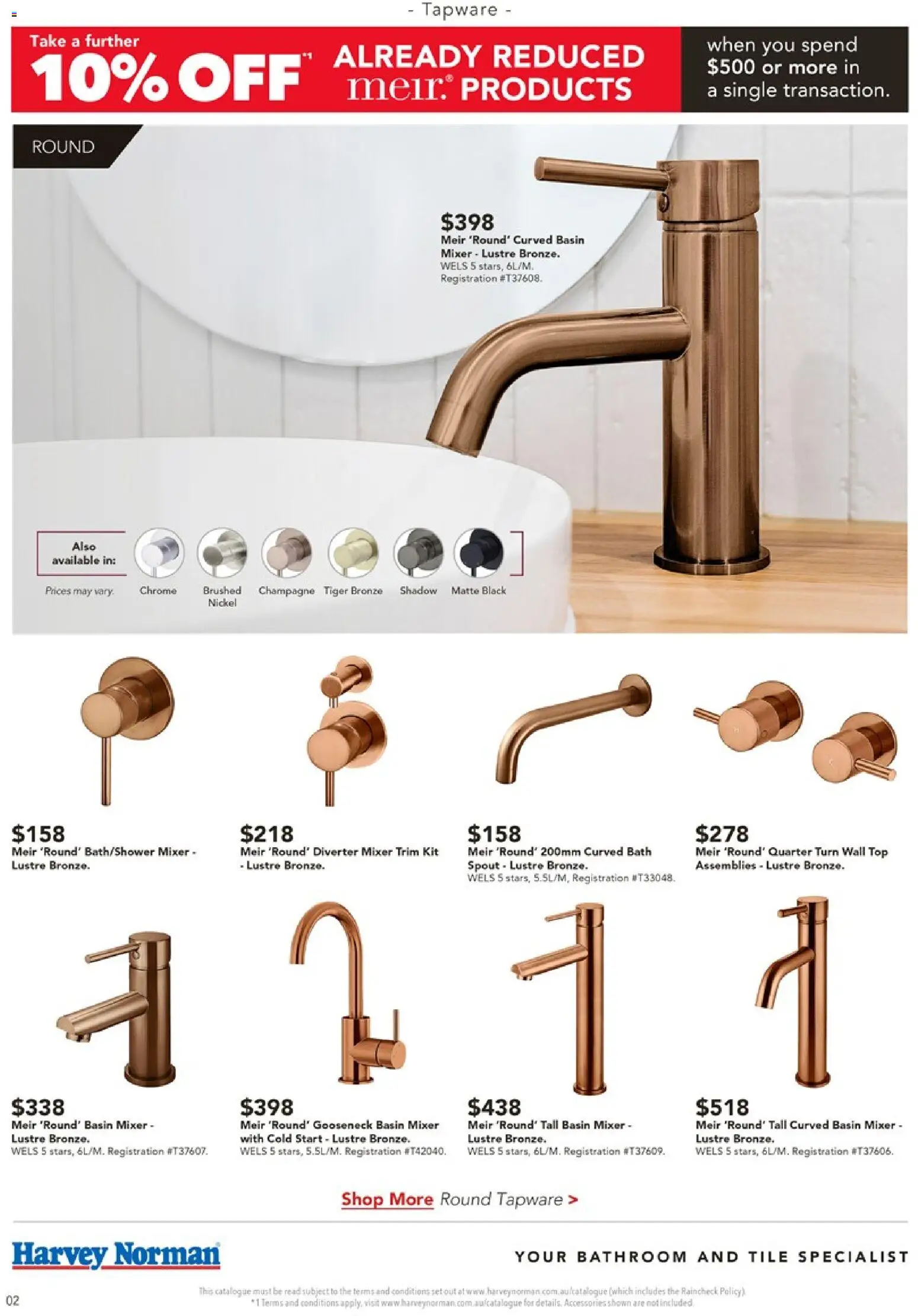 Harvey Norman catalogue - valid from 04.11.2025 | Page: 2 | Products: Bath, Accessories, Mixer, Bathroom