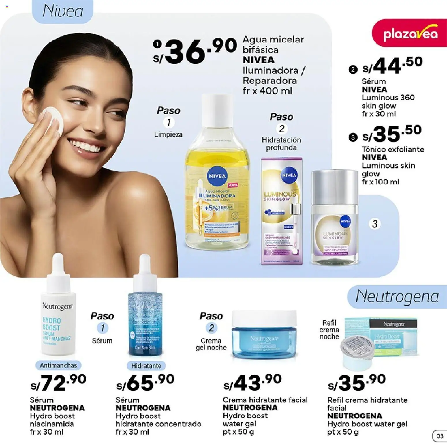 Catálogo Plaza Vea válido desde 02.03.2026 | Página: 3 | Productos: Exfoliante, Crema