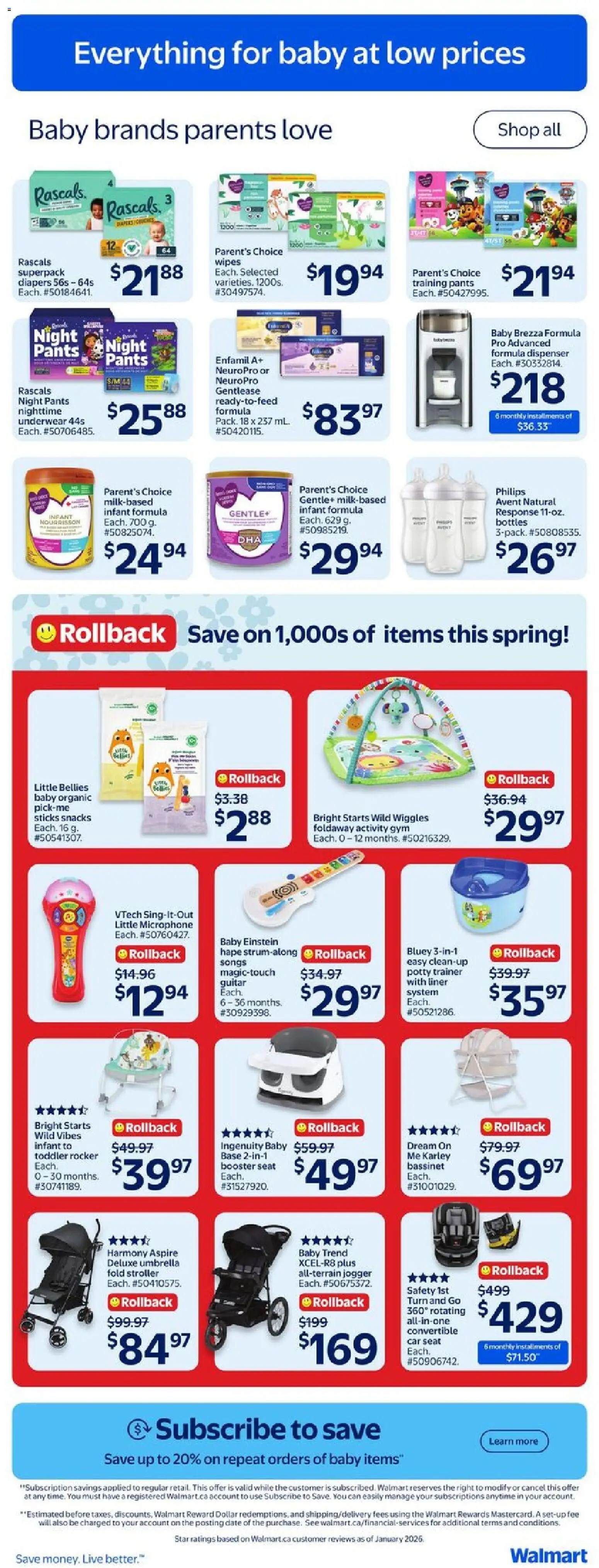 Walmart flyer valid from 12.03.2026 | Page: 18 | Products: Umbrella, Microphone, Pants, Underwear