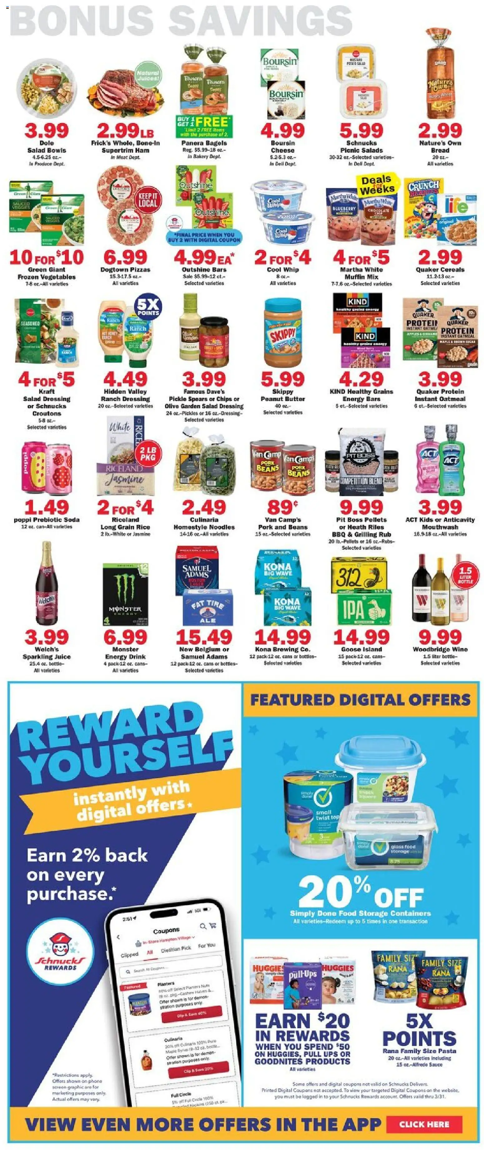 Schnucks Weekly Print Ad - IL - valid from 25.03.2026 | Page: 5 | Products: Tire, Cereals, Vegetables, Sauce