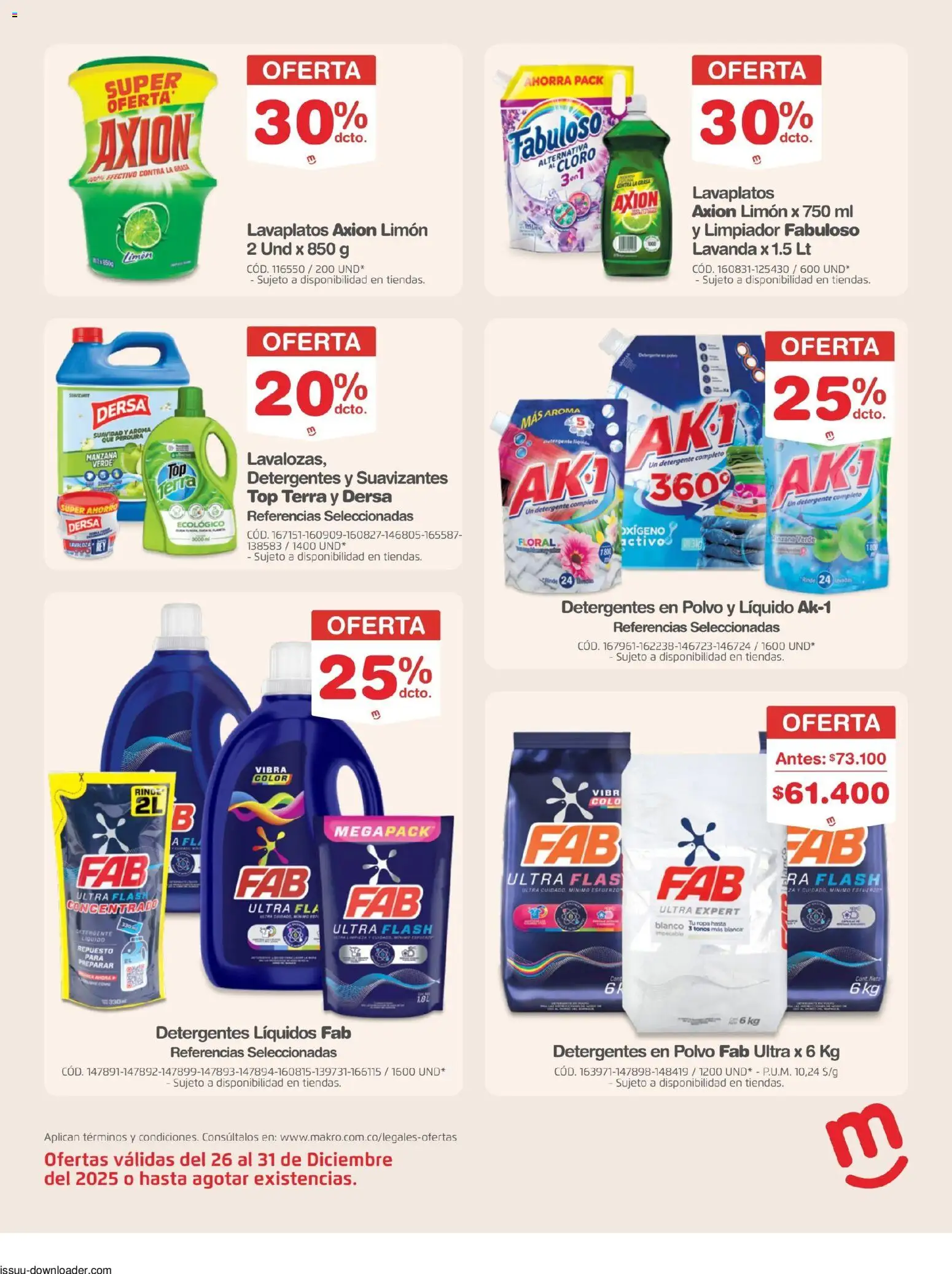 Makro revista - valida desde el 26.12.2025 | Página: 25 | Productos: Limón, Manzana, Top, Ropa