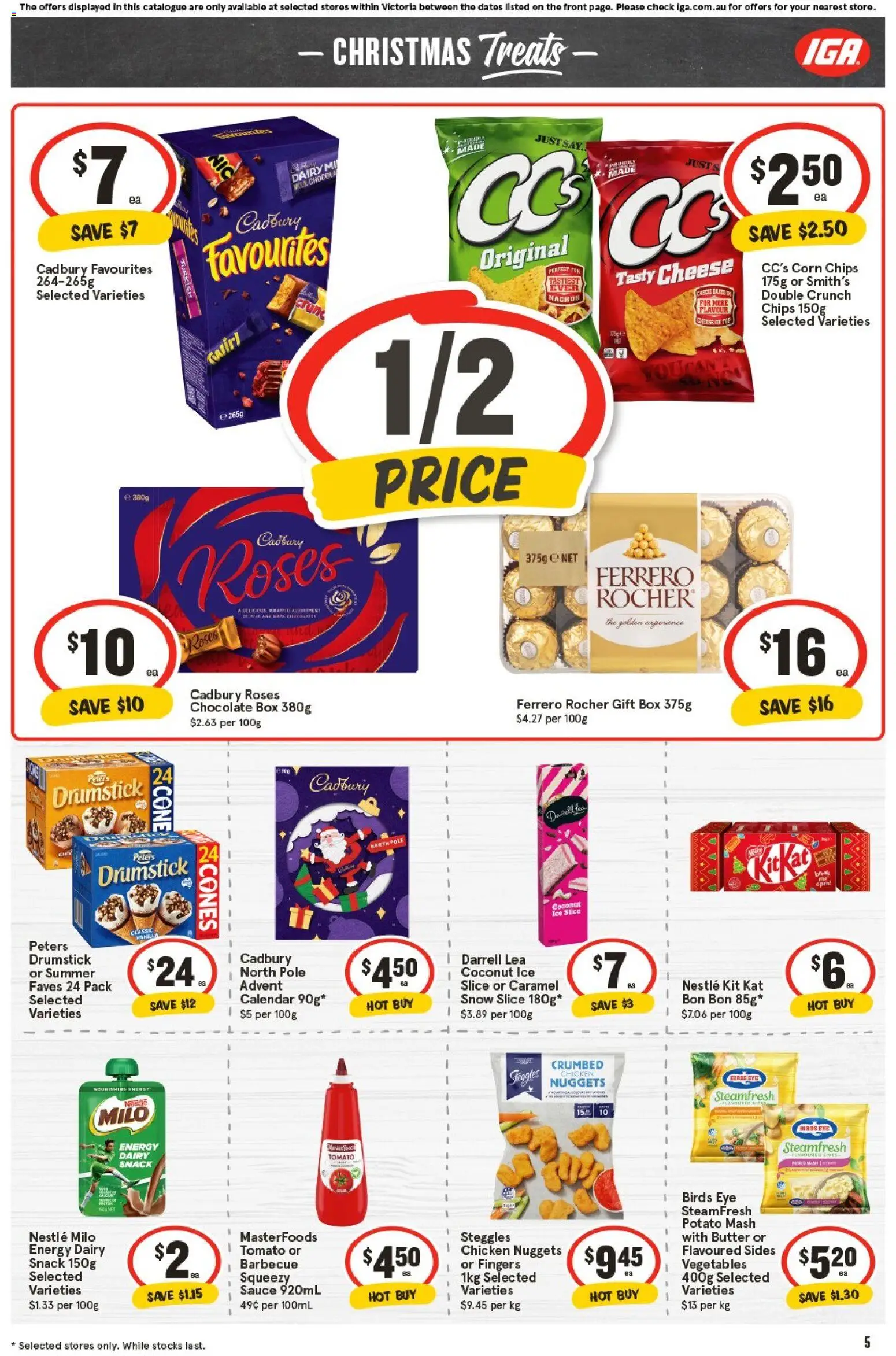 IGA catalogue - valid from 29.10.2025 | Page: 8 | Products: Butter, Chocolate, Chips, Vegetables
