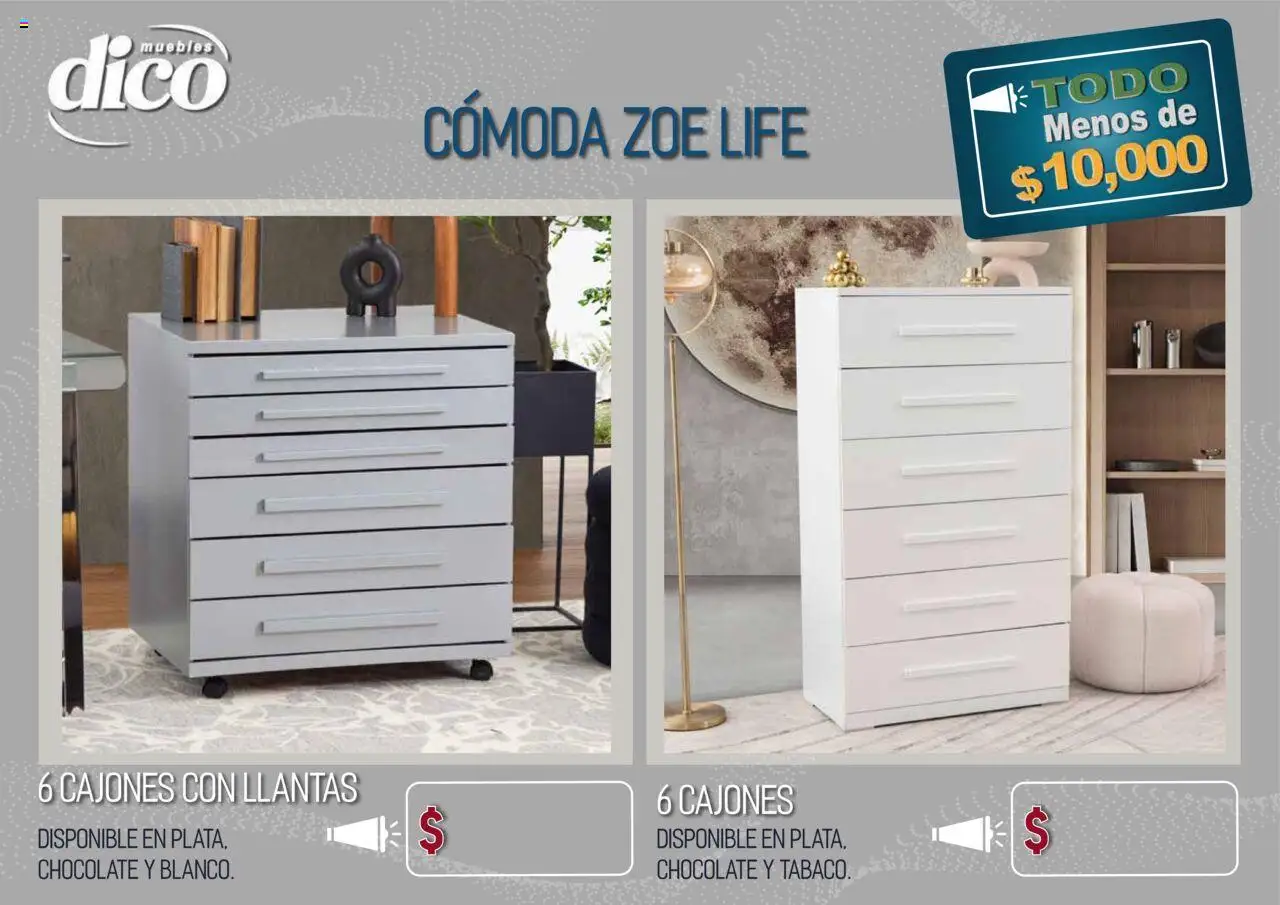 Nuevas ofertas de Muebles Dico válidas en toda la República Mexicana desde el 15.10.2025. ¡Encuentra las mejores ofertas en Muebles Dico - Catálogo TODO menos de 10000! | Página: 33 | Productos: Chocolate