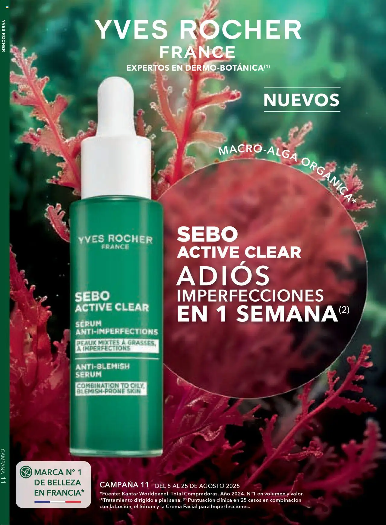 Nuevas ofertas de Yves Rocher válidas en toda la República Mexicana desde el 05.08.2025. ¡Encuentra las mejores ofertas en Yves Rocher - Campaña 11 2025! | Página: 1 | Productos: Serum, Crema, Campana