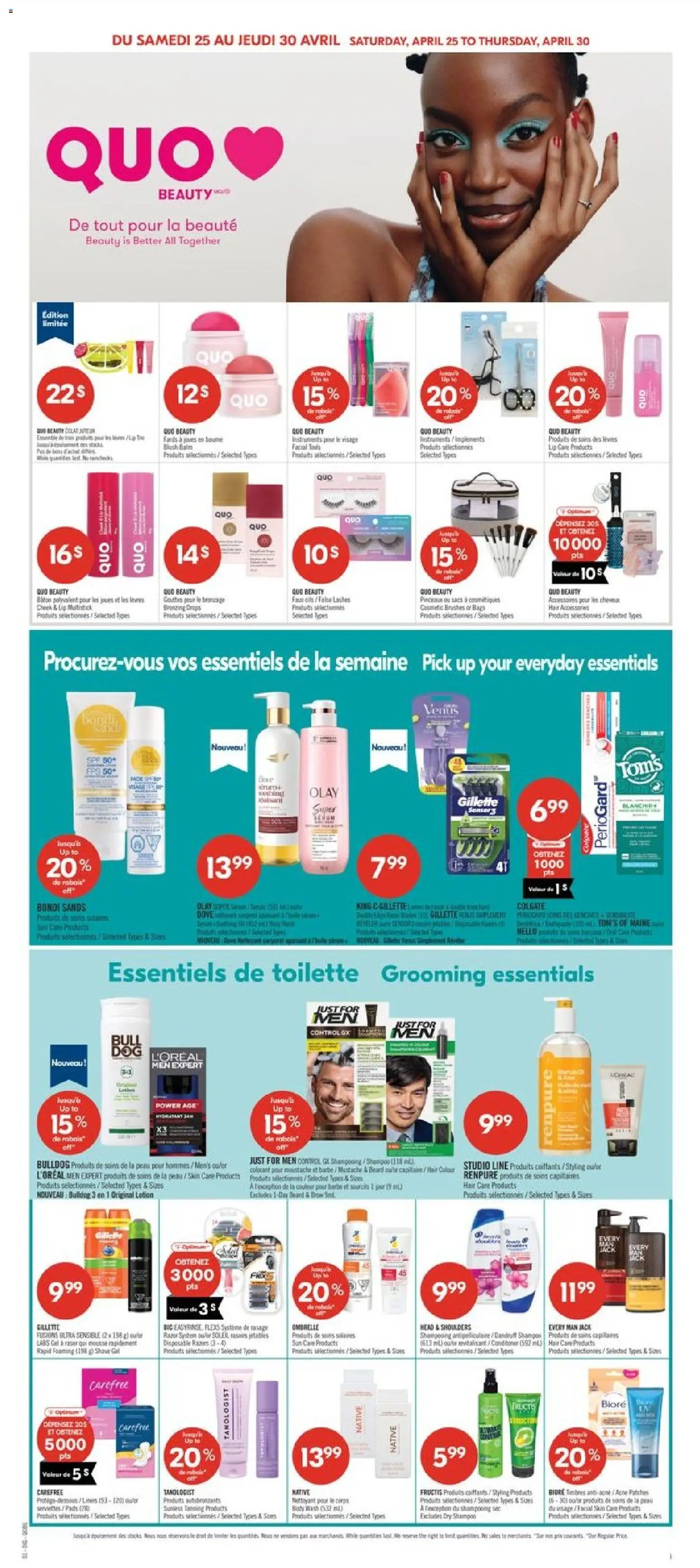 Pharmaprix flyer valid from 24.04.2026 | Page: 10 | Products: Hair color, Sunscreen, Body wash, Oil