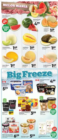 Calgary Co-op flyer valid from 31.07.2025 | Page: 4 | Products: Cream, Ice cream, Yogurt