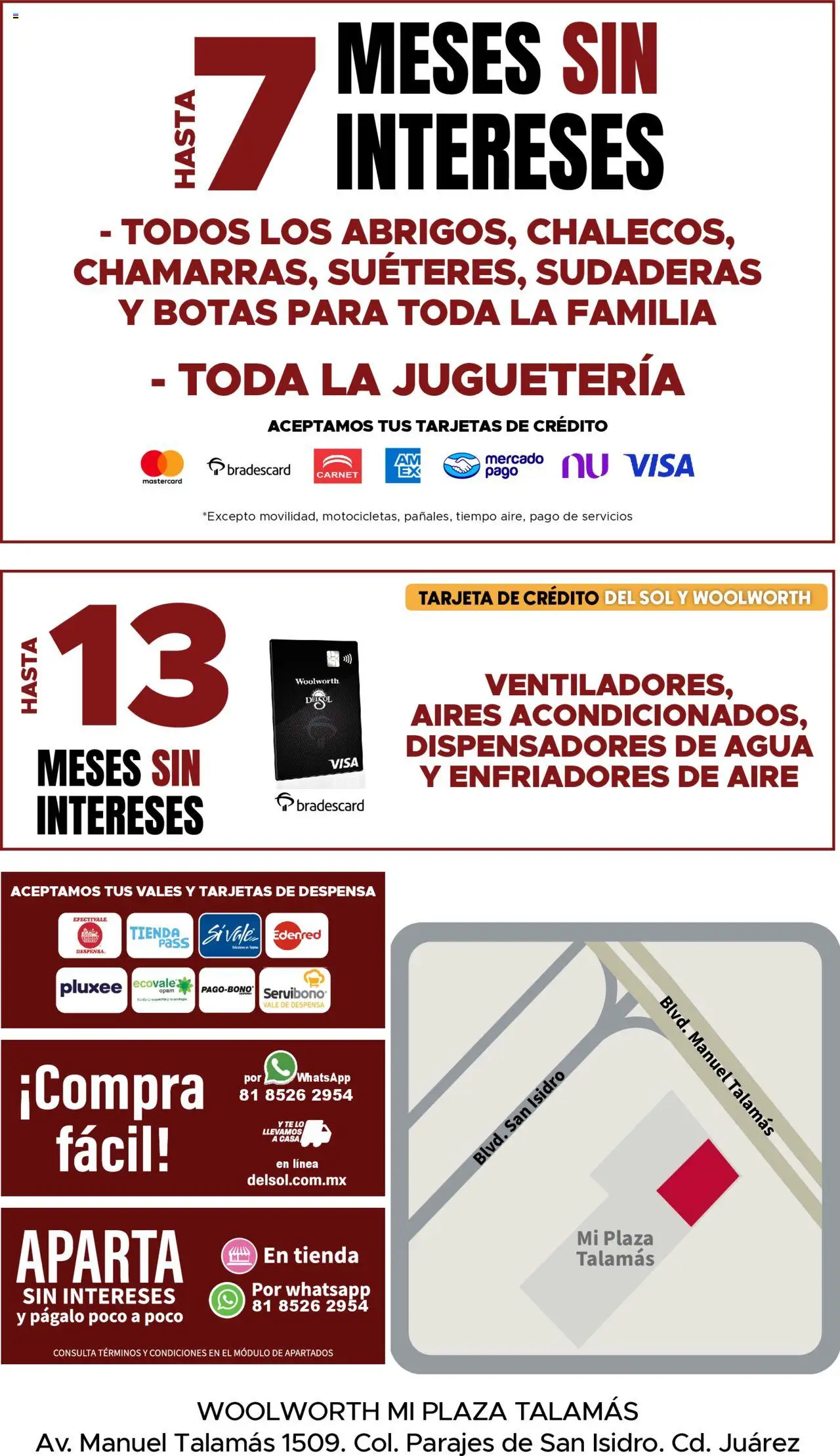 Nuevas ofertas de Del Sol y Woolworth válidas en toda la República Mexicana desde el 16.10.2025. ¡Encuentra las mejores ofertas en Del Sol y Woolworth - Aniversario Apertura Woolworth Talamás! | Página: 21 | Productos: Botas, Agua, Despensa, Té