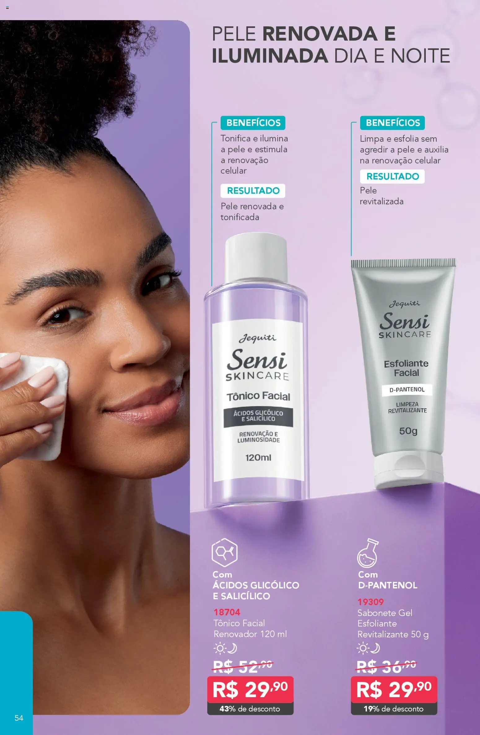 Jequiti Folheto - válido de 30.01.2026 | Página: 54 | Produtos: Tônico, Celular, Sabonete