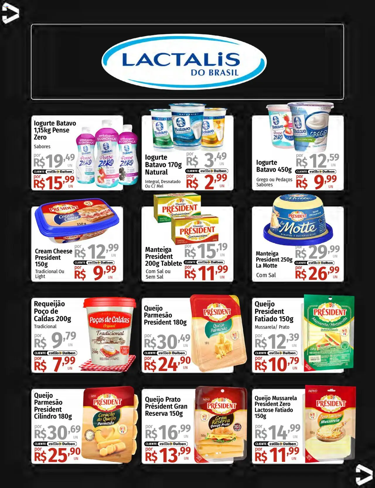 Supermercado Dalben Folheto - válido de 15.08.2025 | Página: 21 | Produtos: Manteiga, Parmesão, Requeijão, Mussarela