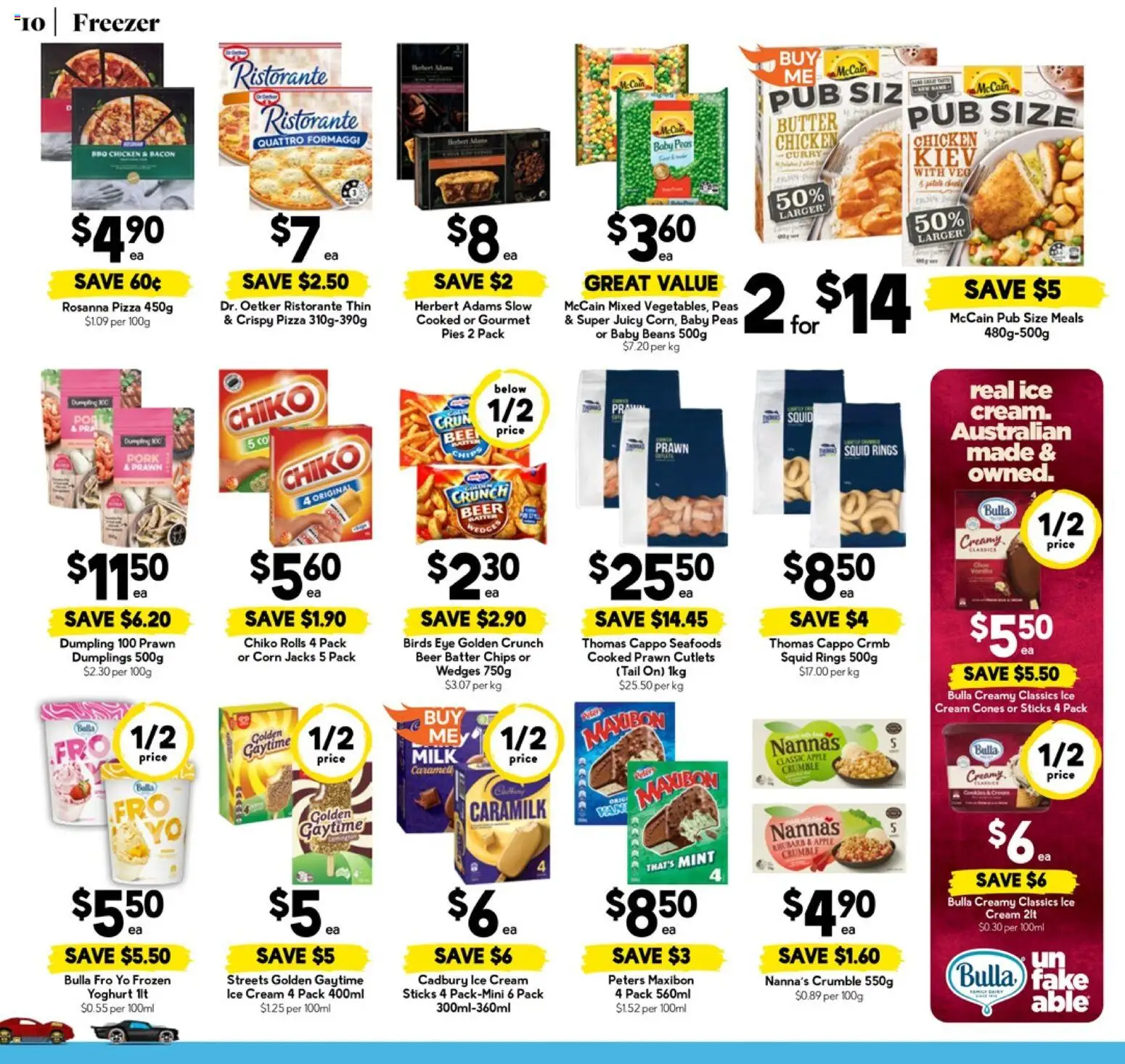 Drakes catalogue - valid from 12.11.2025 | Page: 10 | Products: Pizza, Beer, Chips, Ice cream