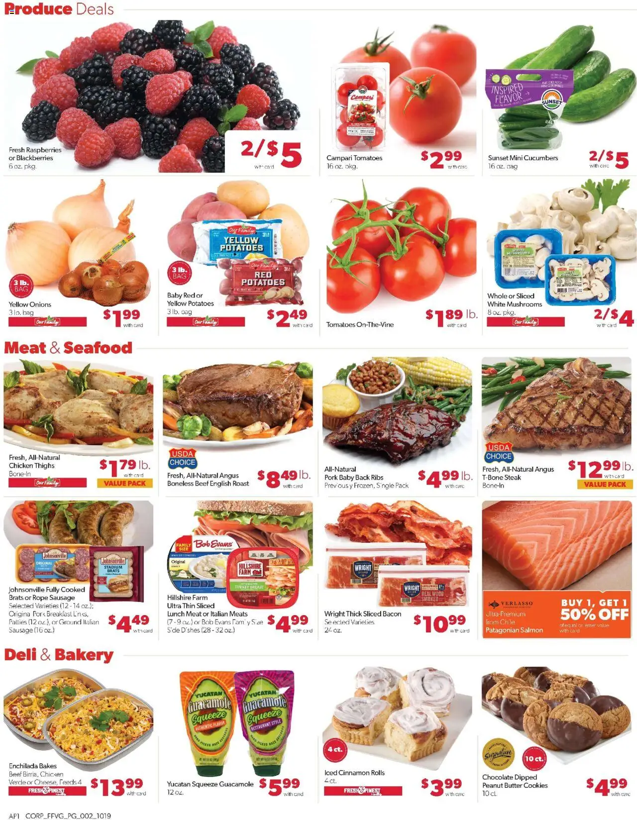 Family Fare Weekly Ad - valid from 19.10.2025 | Page: 2 | Products: Bakery, Butter, Pork, Beef