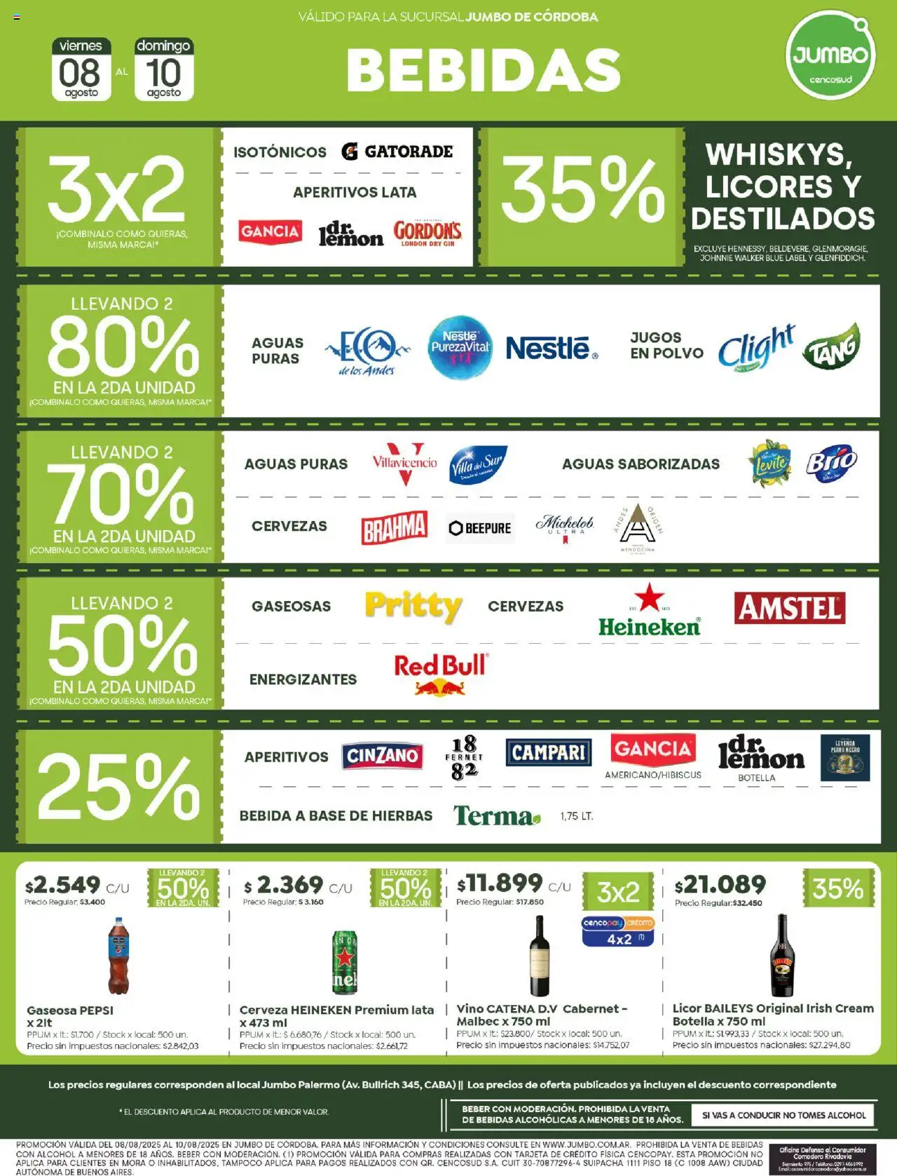 Jumbo - Ofertas | Córdoba │ válido desde el 08.08.2025 | Página: 5 | Productos: Botella, Polvo, Gaseosa, Vino