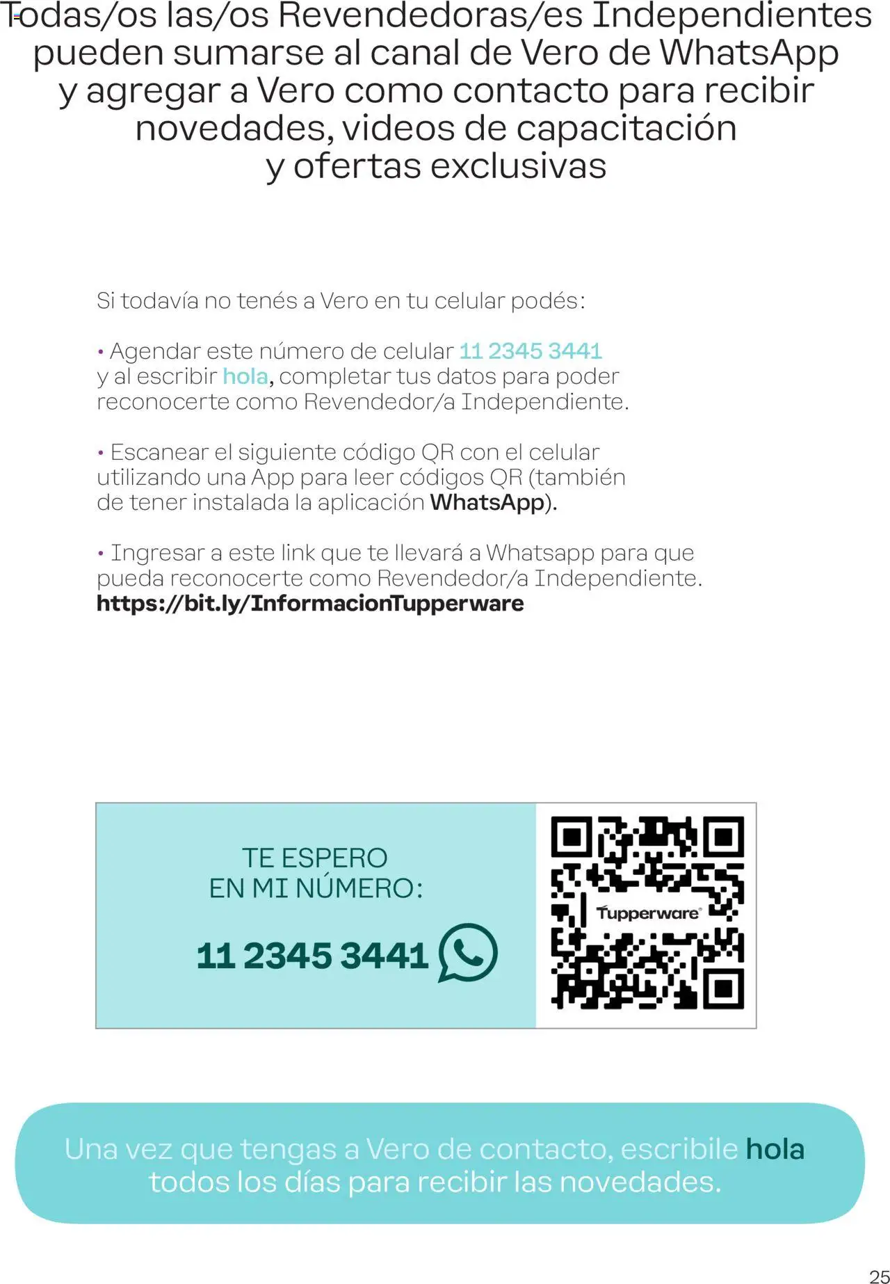 Tupperware - Manual de Bienvenida │ válido desde el 15.09.2025 | Página: 25 | Productos: Té