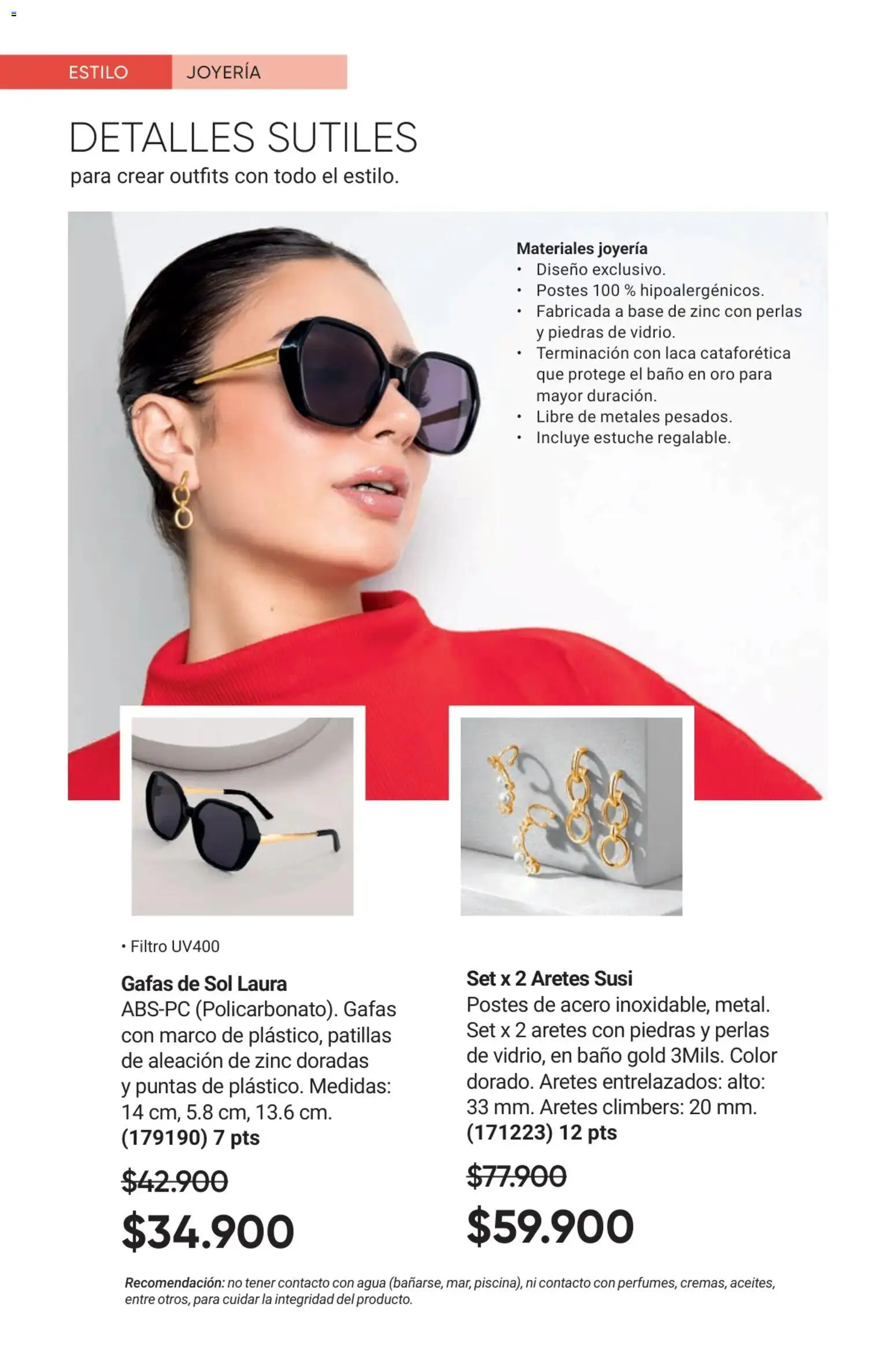 Avon revista - valida desde el 17.11.2025 | Página: 66 | Productos: Agua, Estuche, Gafas de sol, Baño