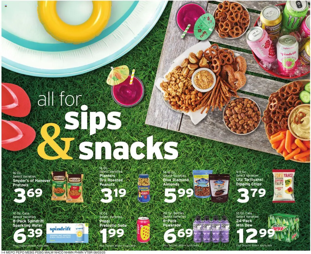 Hannaford Weekly Ad - valid from 03.08.2025 | Page: 12 | Products: Chocolate, Chips, Water, Raspberry