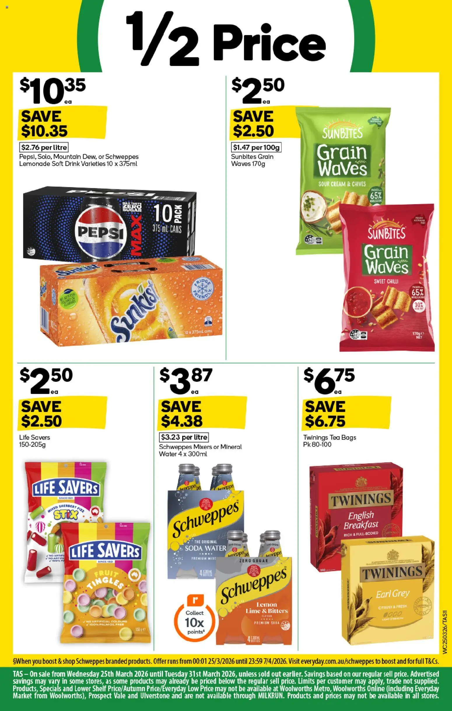 Woolworths catalogue - valid from 25.03.2026 | Page: 11 | Products: Cream, Water, Sugar, Lime