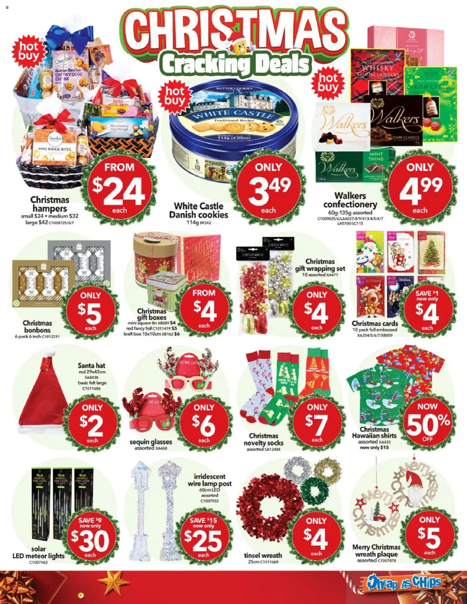 Cheap as Chips catalogue - valid from 17.12.2025 | Page: 3 | Products: Box, Lamp, Butter, Chips