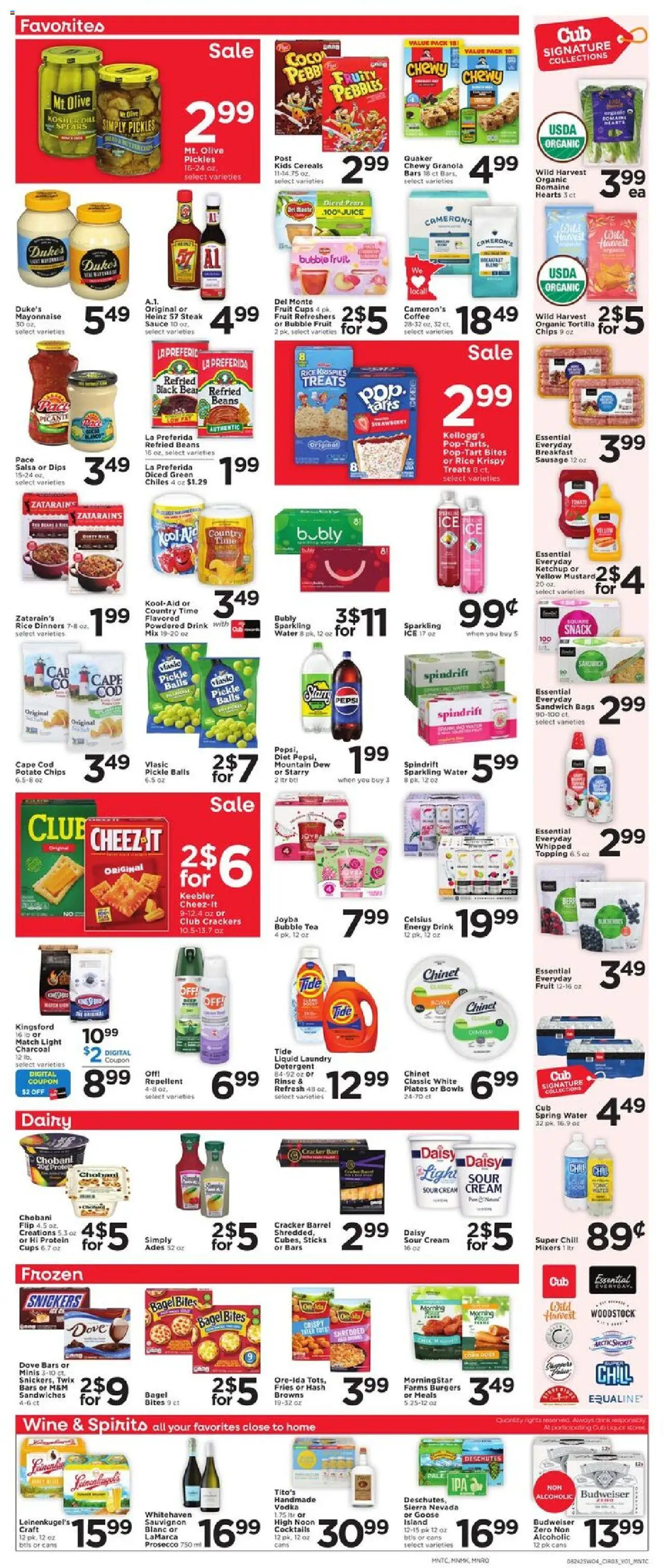 Cub Foods Weekly Savings - MN - valid from 24.08.2025 | Page: 3 | Products: Tea, Cereals, Ketchup, Blueberries