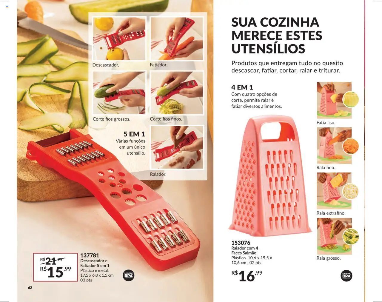 Avon Folheto - válido de 26.09.2025 | Página: 62 | Produtos: Ralador, Fatiador, Salmão