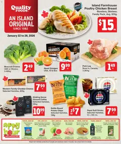 Preview of Quality Foods weekly flyer / circulaire from shop Quality Foods valid from 22.01.2026