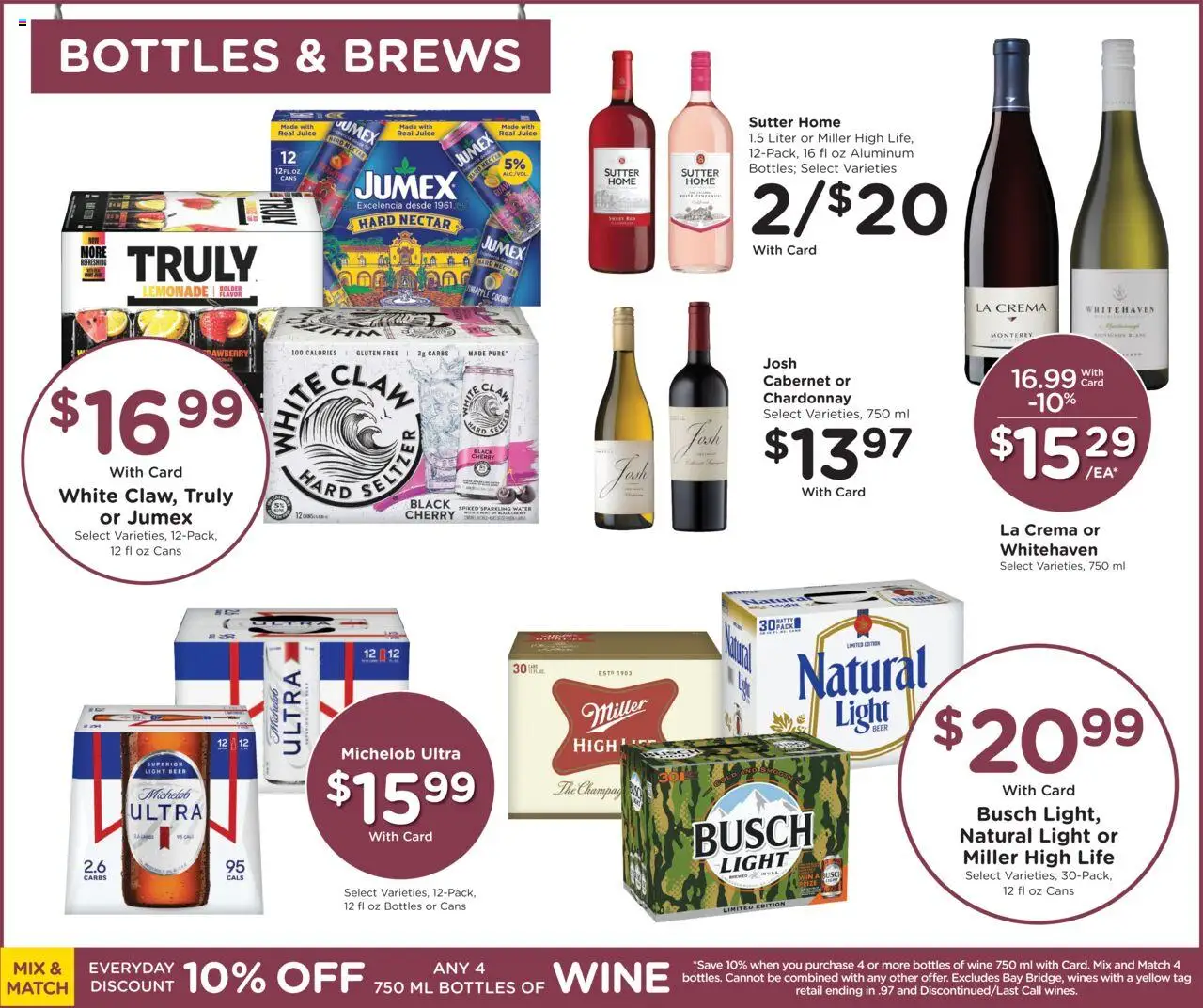 Kroger Weekly Ad - valid from 22.10.2025 | Page: 13 | Products: Juice, Wine, Beer, Water