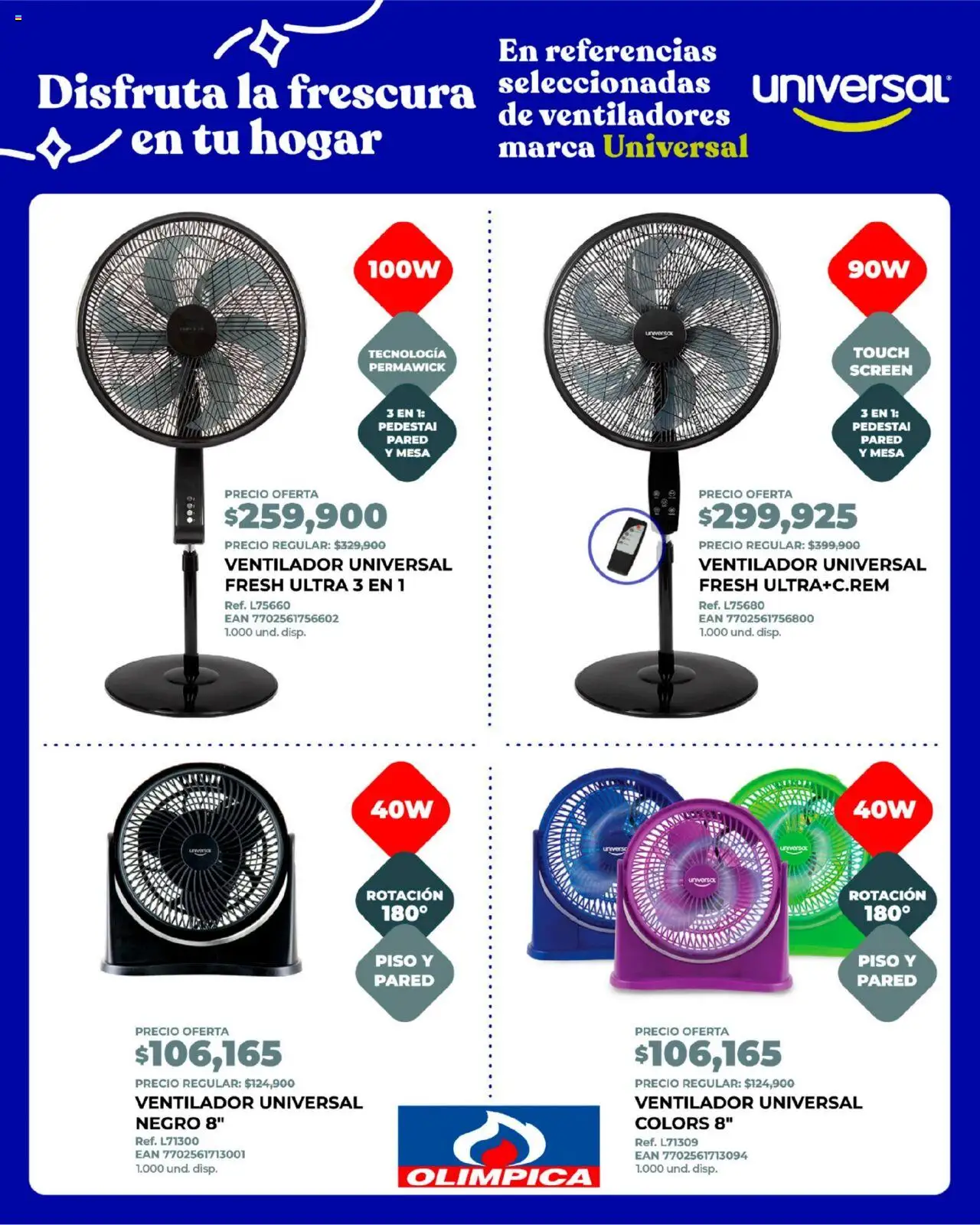 Olímpica revista - valida desde el 15.09.2025 | Página: 10 | Productos: Avena, Ventilador, Mesa