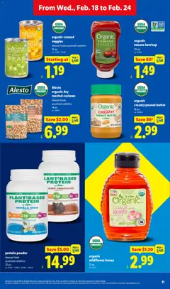 Preview of Lidl weekly ads valid from 18.02.2026 | Page: 11 | Products: Powder, Butter, Chocolate, Bag