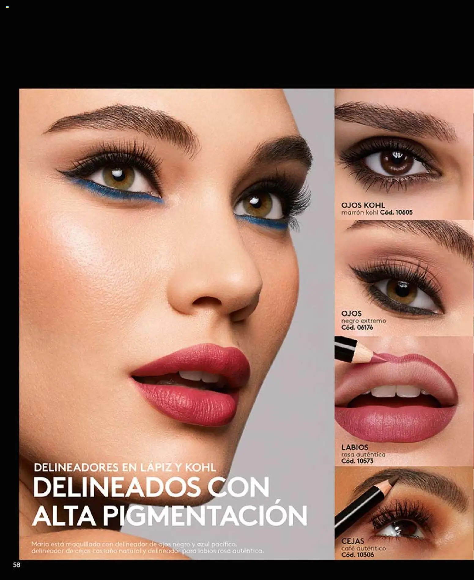 Catálogo Ésika Campaña 5 │ válido desde el 01.03.2026 | Página: 58 | Productos: Delineador de ojos, Delineador, Café