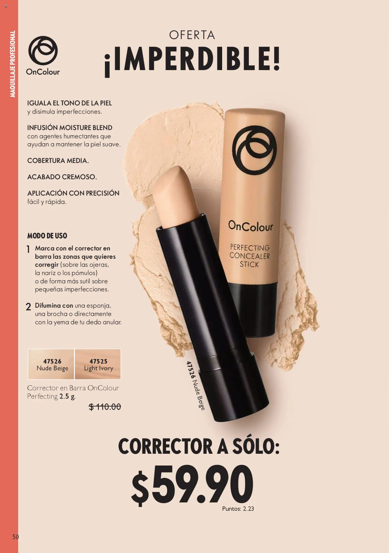 Nuevas ofertas de Oriflame válidas en toda la República Mexicana desde el 22.11.2025. ¡Encuentra las mejores ofertas en Oriflame Black Friday! | Página: 50 | Productos: Barra, Maquillaje, Corrector, Sobre