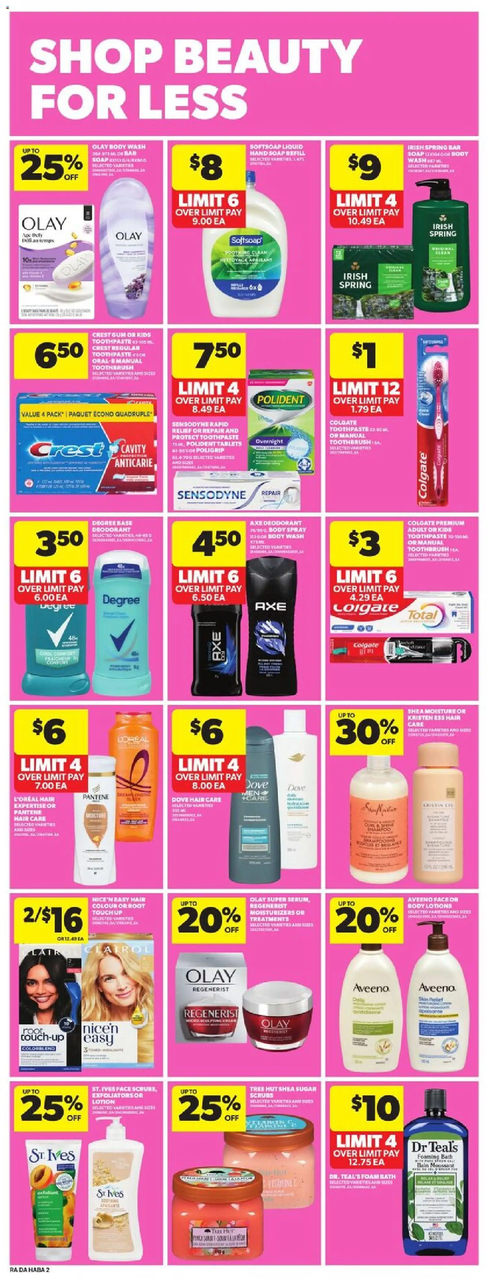 Atlantic Superstore flyer valid from 23.10.2025 | Page: 19 | Products: Soap, Body wash, Deodorant, Bath