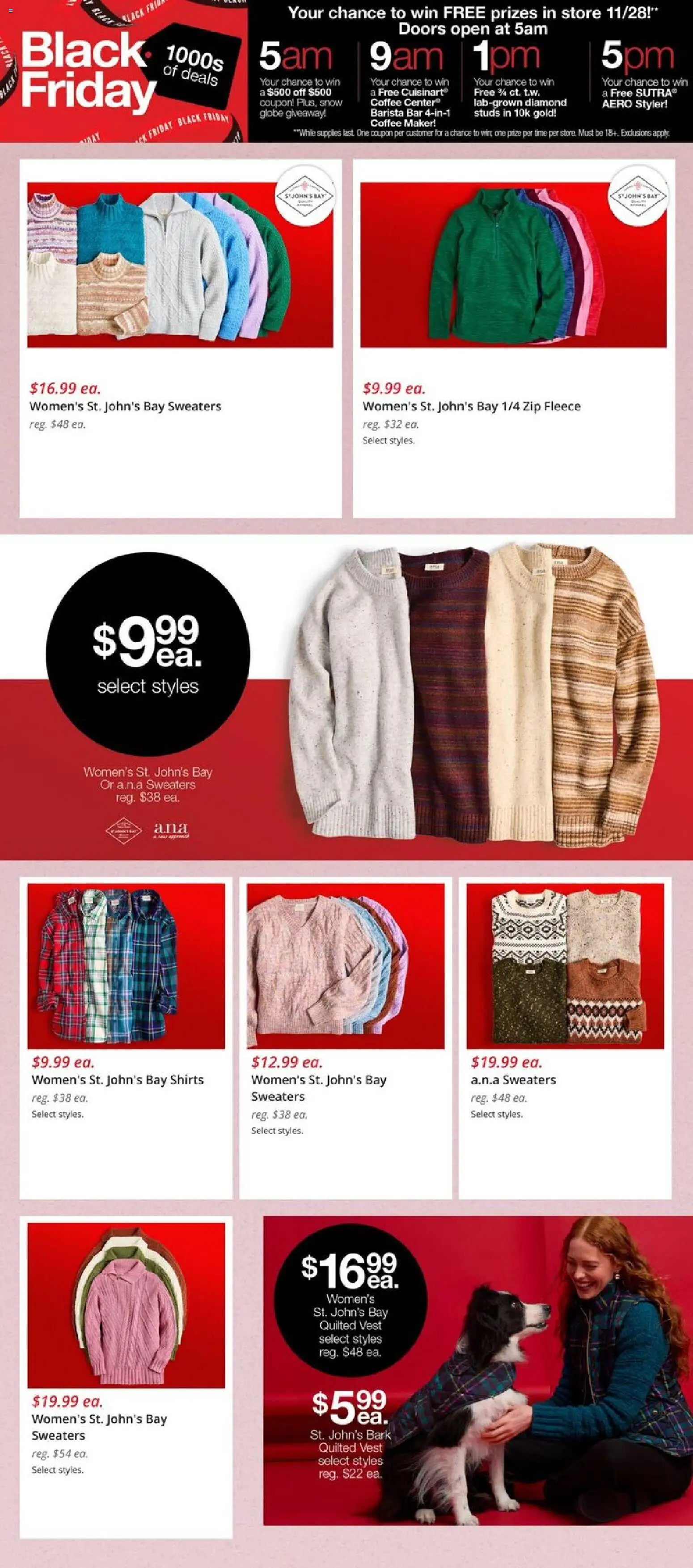 JCPenney Black Friday Women´s Deals - valid from 07.11.2025 | Page: 4 | Products: Coffee, Vest, Coffee maker