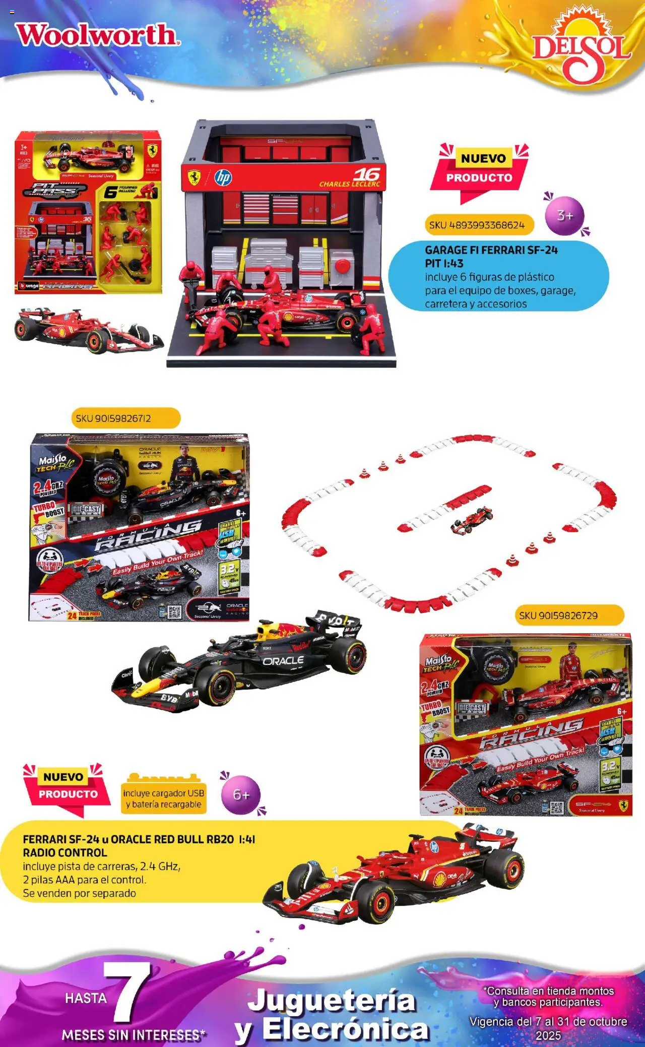Nuevas ofertas de Del Sol y Woolworth válidas en toda la República Mexicana desde el 07.10.2025. ¡Encuentra las mejores ofertas en Del Sol y Woolworth - Catálogo Castillo Del Juguete! | Página: 176 | Productos: Usb, Radio, Cargador, Batería