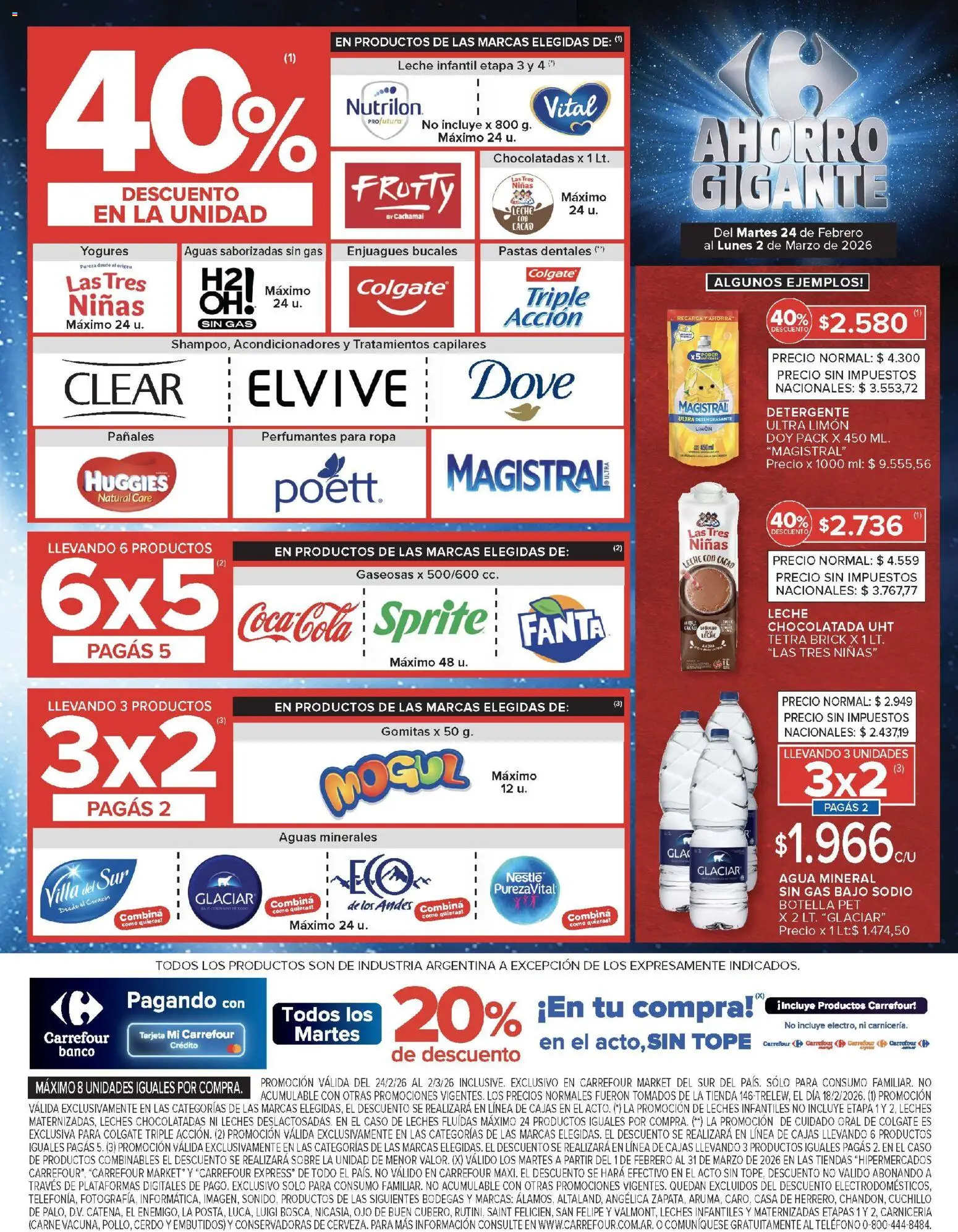 Carrefour Market catálogo │ válido desde el 24.02.2026 | Página: 7 | Productos: Botella, Sobre, Leche, Chocolatada