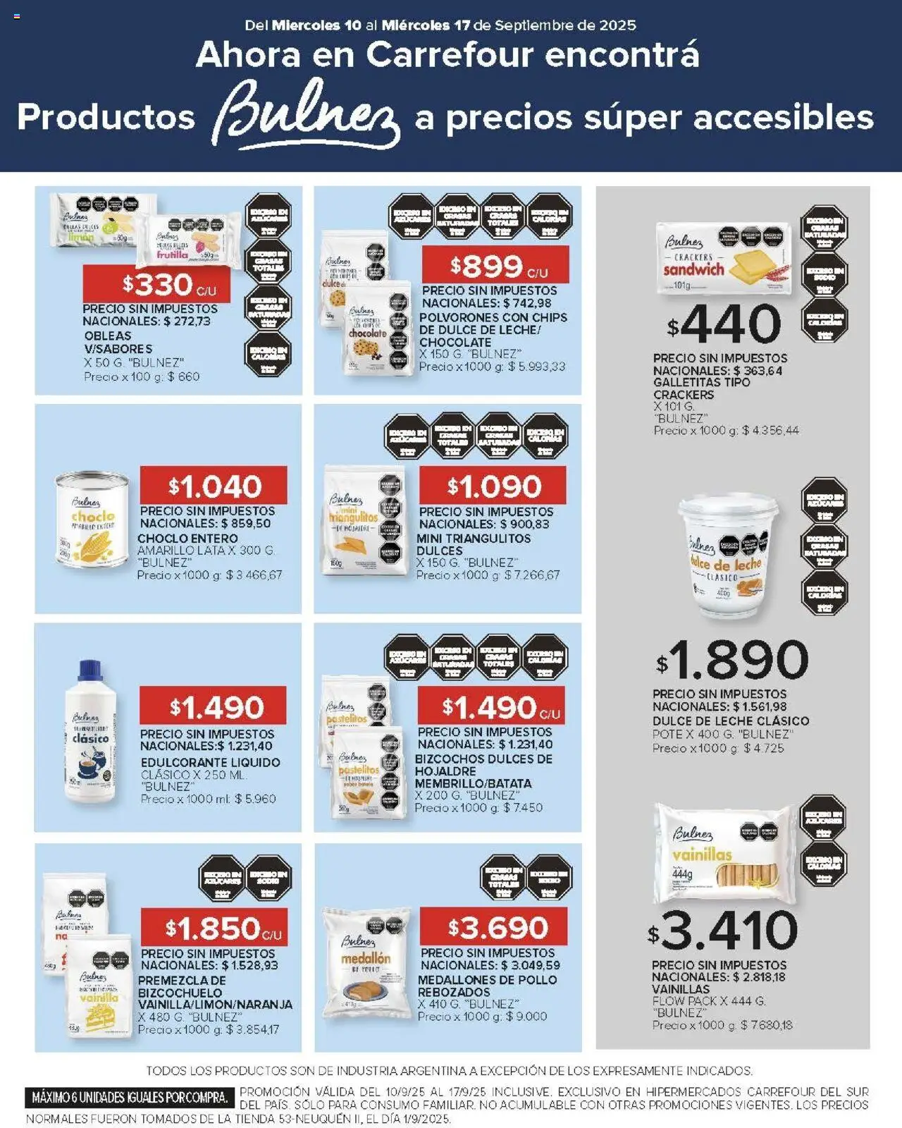 Carrefour ofertas - Comodoro │ válido desde el 10.09.2025 | Página: 13 | Productos: Galletitas, Pollo, Frutilla, Leche