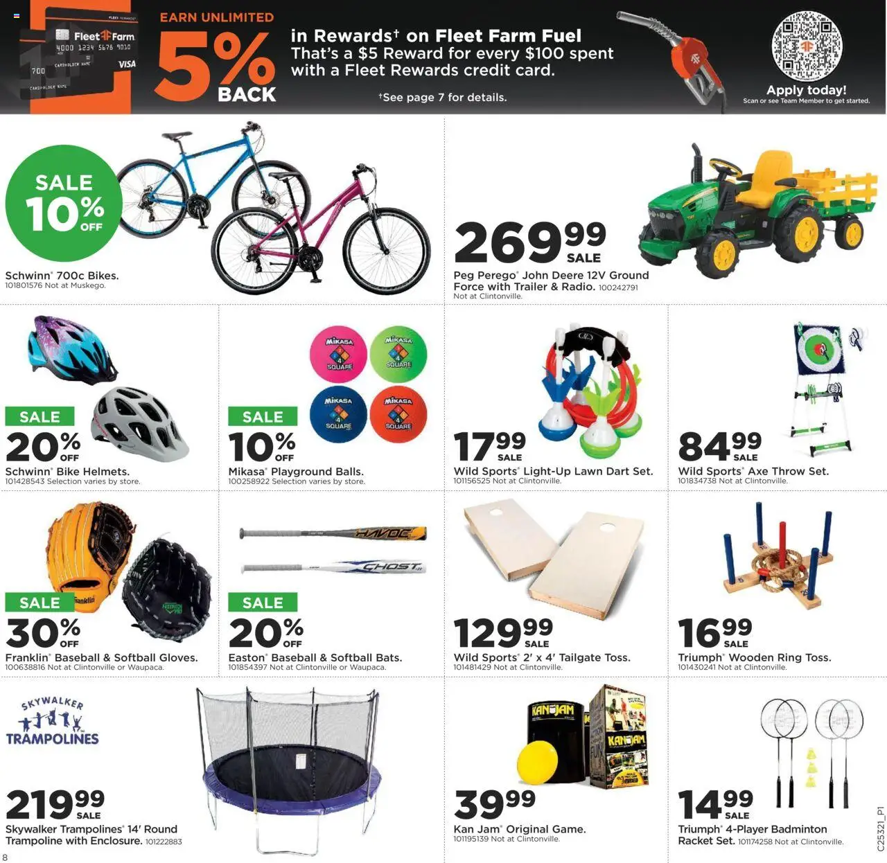 Mills Fleet Farm Weekly Ad - valid from 07.08.2025 | Page: 9 | Products: Axe, Ring