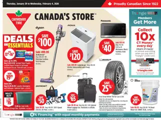 Preview of Canadian Tire weekly flyer from shop Canadian Tire valid from 29.01.2026
