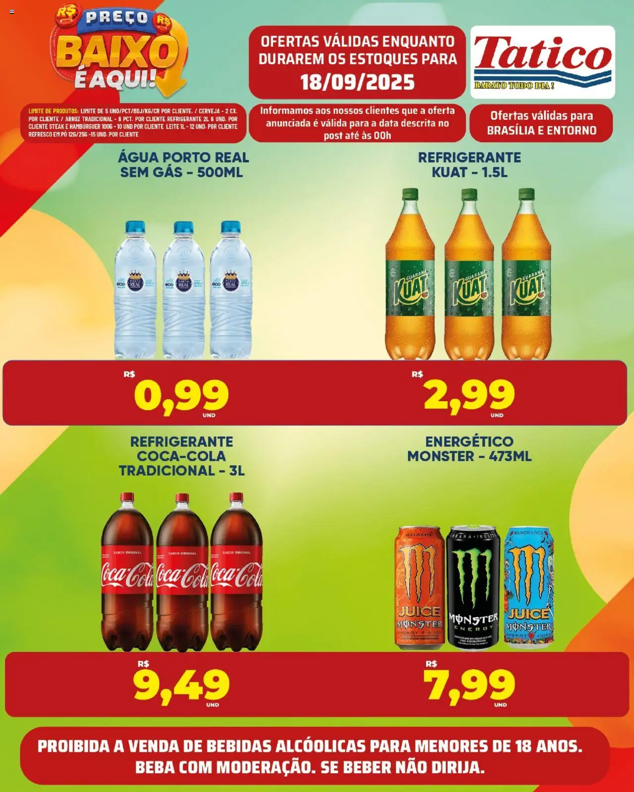 Tatico Folheto - válido de 18.09.2025 | Página: 19 | Produtos: Pó, Refresco, Cerveja, Monster