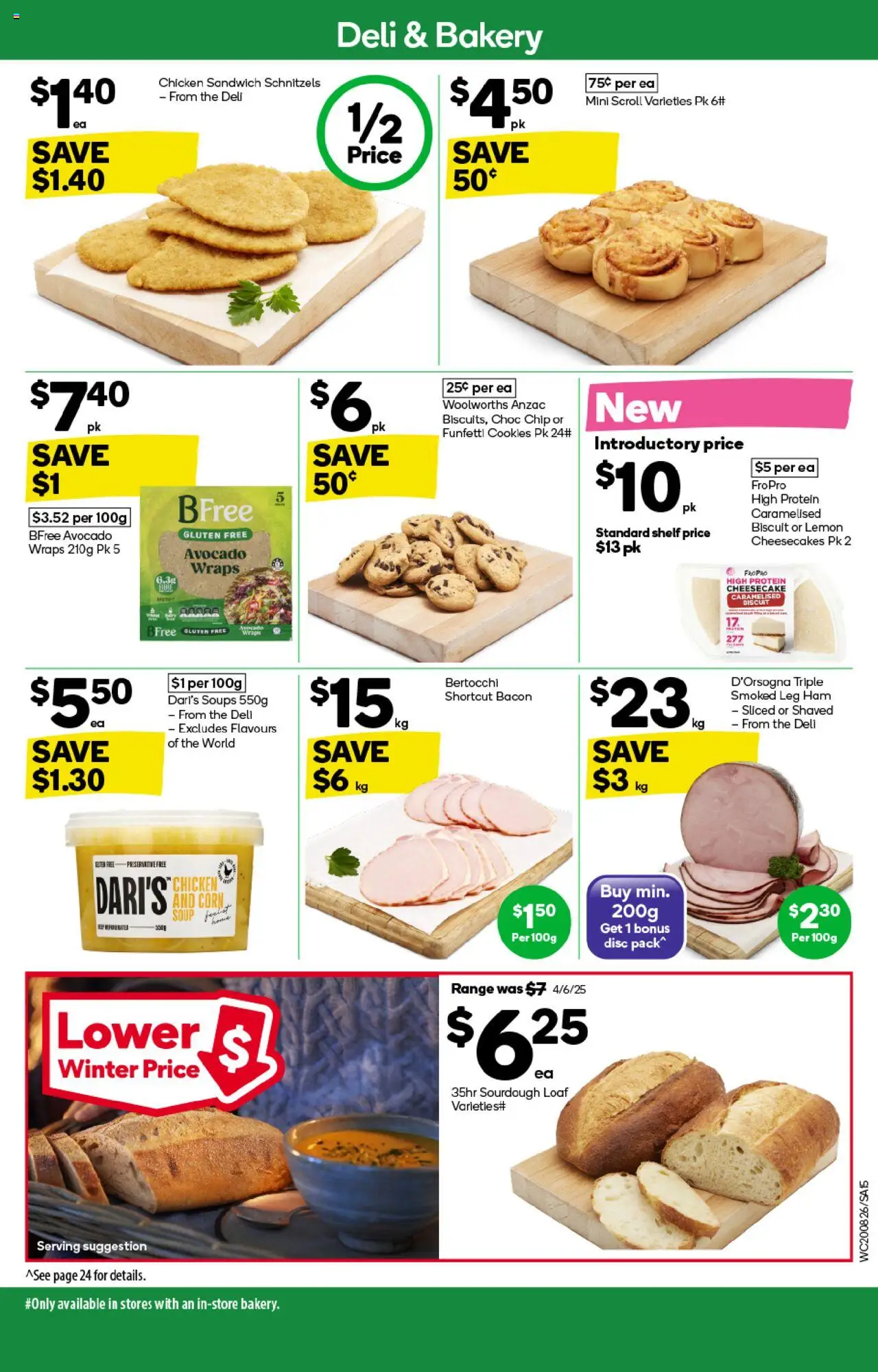 Woolworths catalogue - valid from 20.08.2025 | Page: 15 | Products: Ham, Avocado, Lemon, Bakery