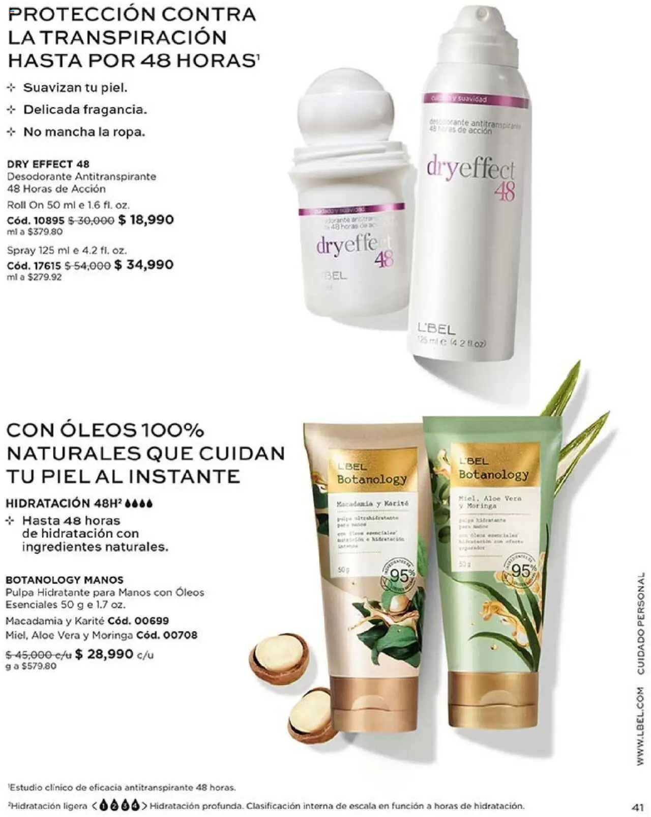 L'Bel revista - valida desde el 14.10.2025 | Página: 41 | Productos: Desodorante, Antitranspirante, Loción tonificante