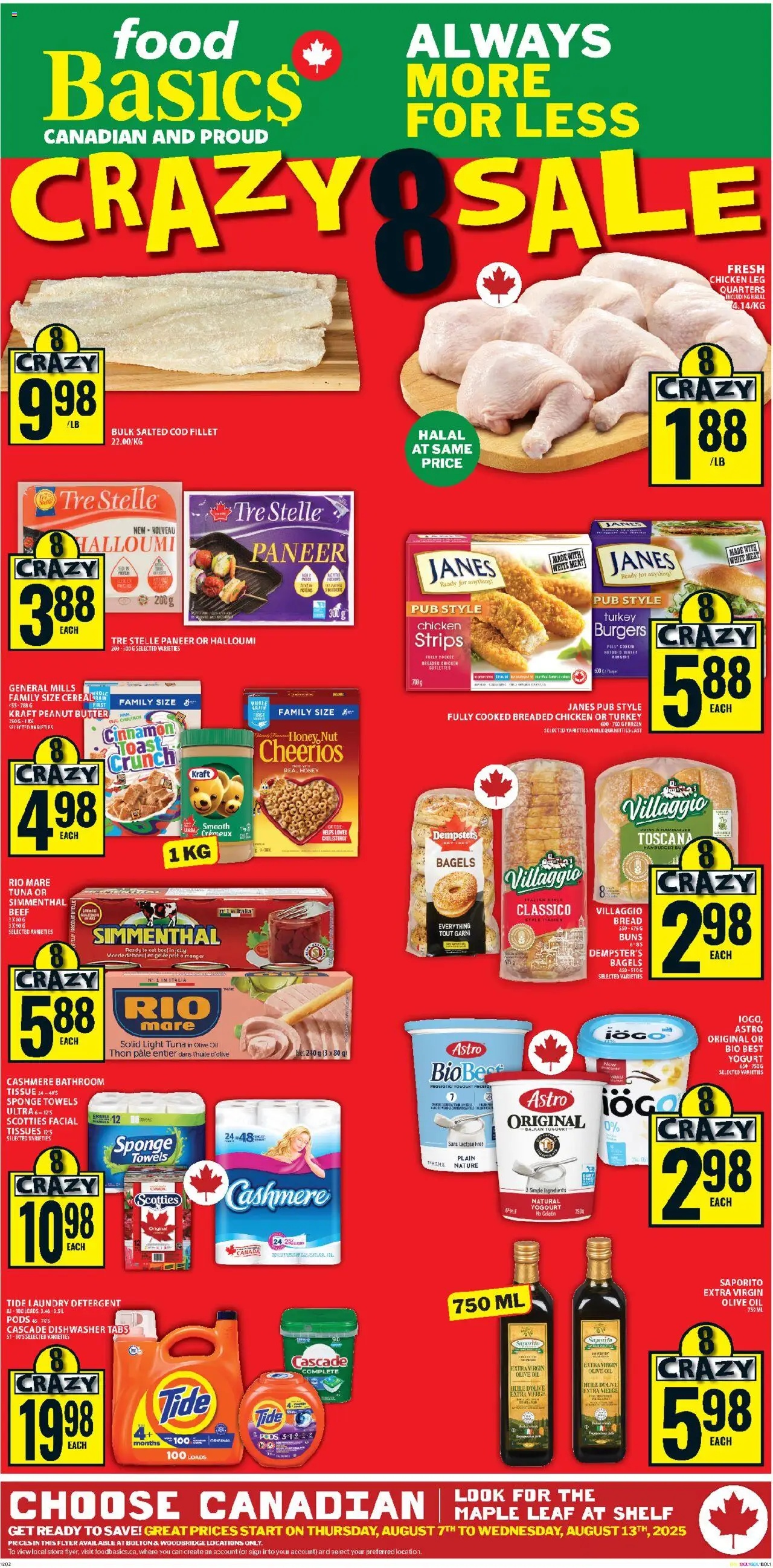 Food Basics flyer valid from 07.08.2025 | Page: 1