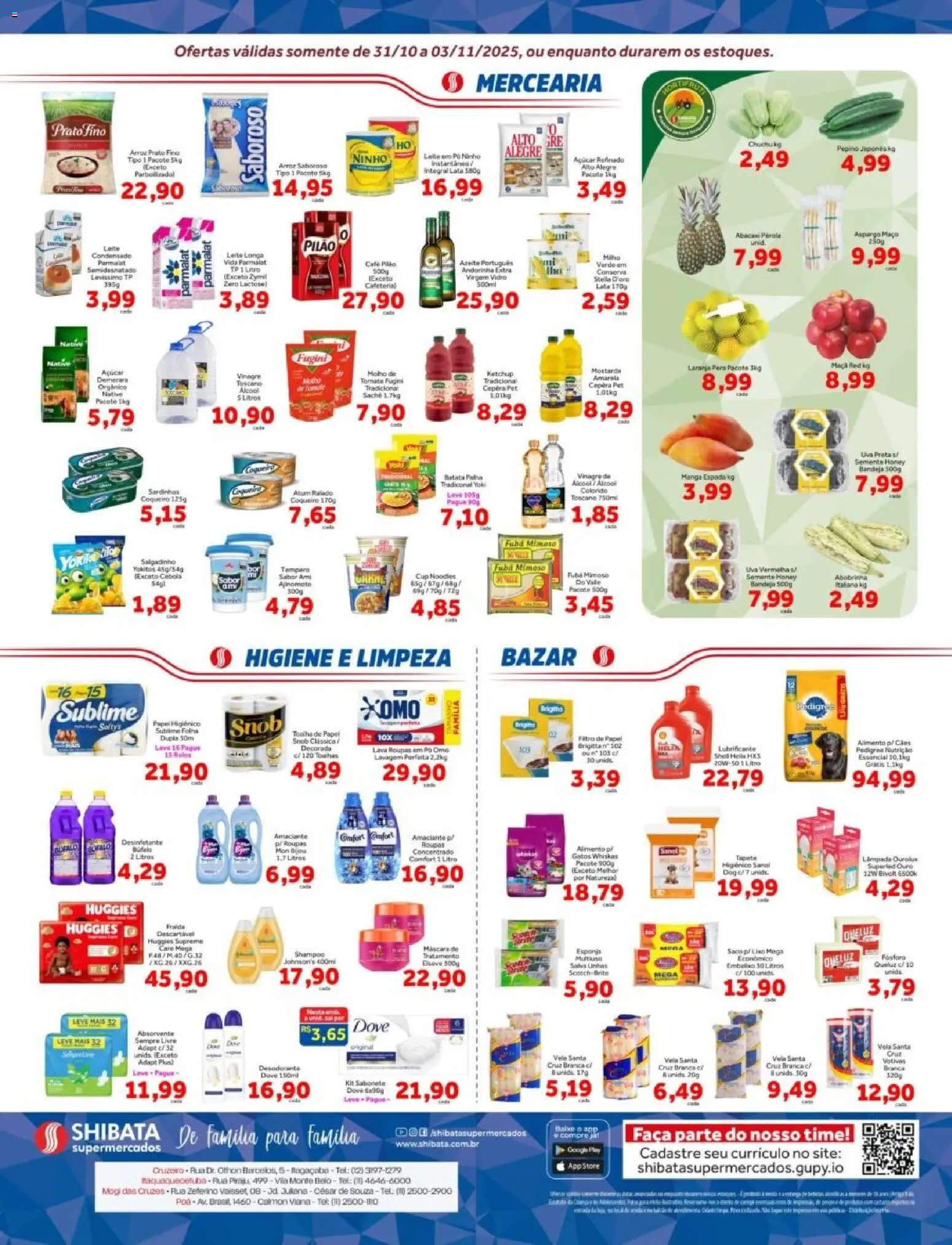 Shibata Folheto - válido de 31.10.2025 | Página: 2 | Produtos: Filtro de papel, Cebola, Leite, Açúcar