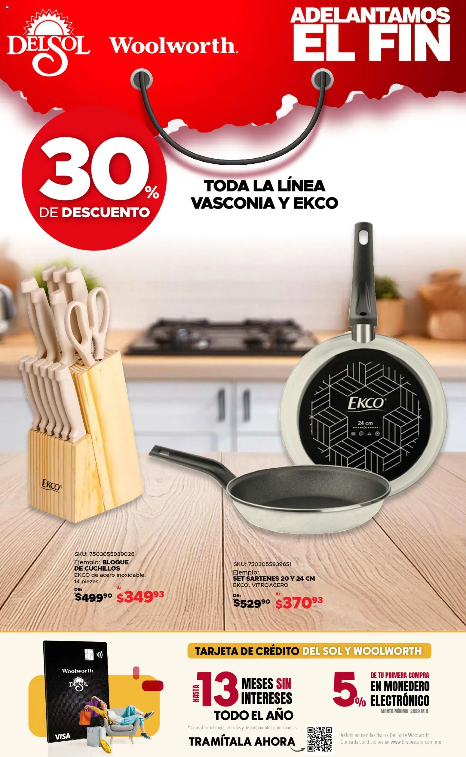 Nuevas ofertas de Del Sol y Woolworth válidas en toda la República Mexicana desde el 30.10.2025. ¡Encuentra las mejores ofertas en Del Sol y Woolworth Buen Fin ! | Página: 18 | Productos: Monedero