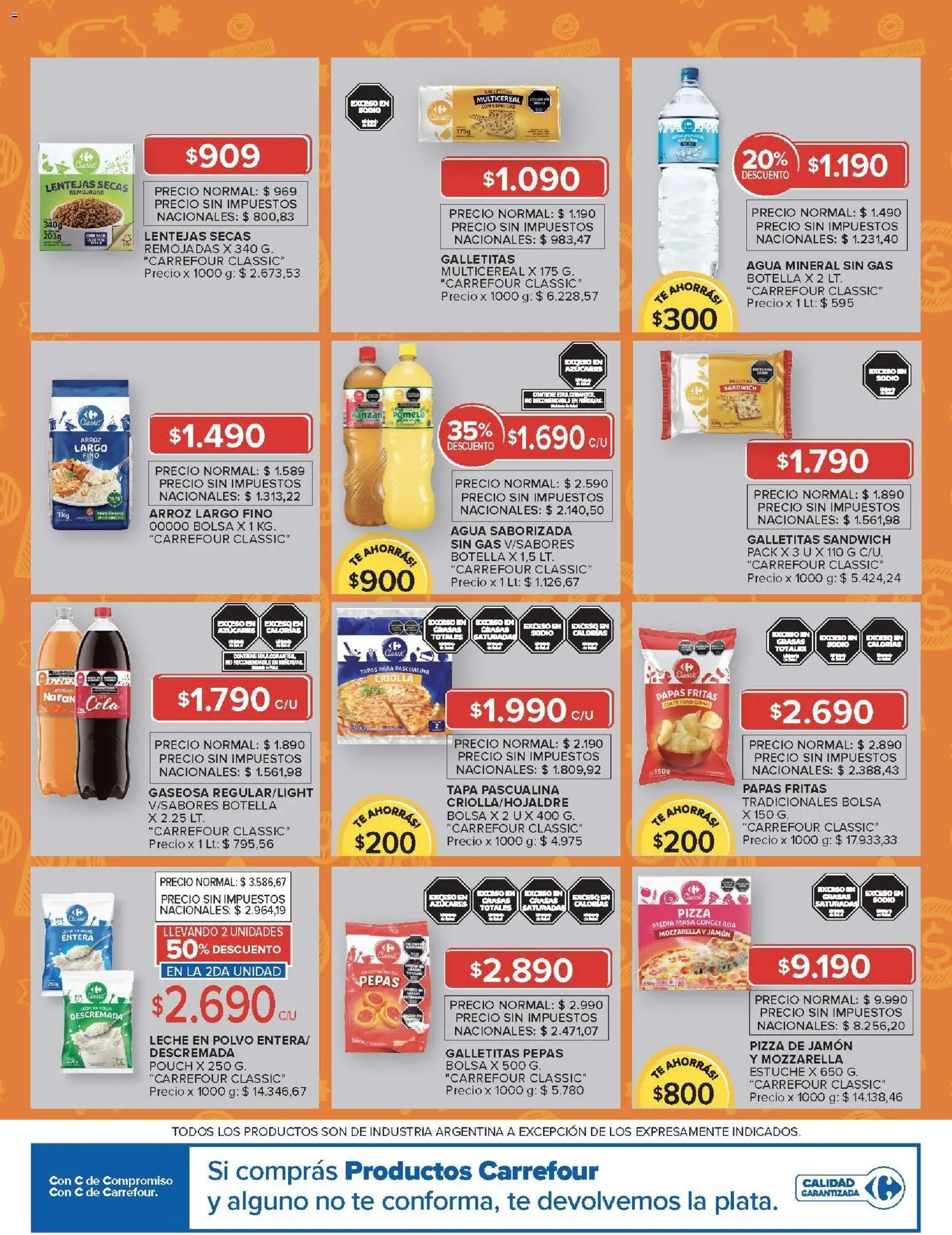 Carrefour -Carrefour Hiper │ válido desde el 21.04.2026 | Página: 13 | Productos: Botella, Estuche, Agua saborizada, Papas fritas