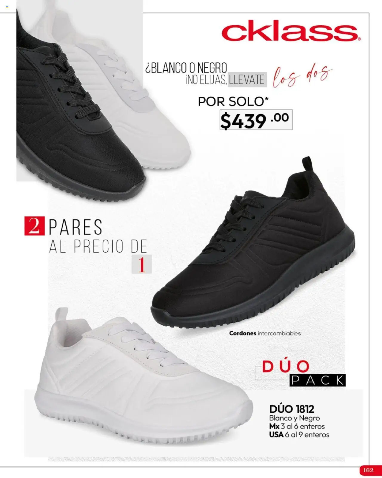 Nuevas ofertas de Cklass válidas en toda la República Mexicana desde el 16.09.2025. ¡Encuentra las mejores ofertas en Cklass - Catálogo Invierno Calzado! | Página: 163 | Productos: Cordones